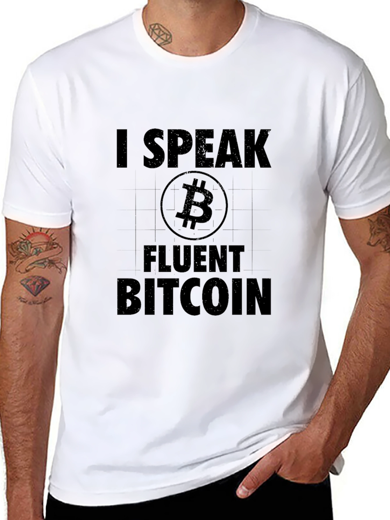 I Speak Fluent Bitcoin Black T-Shirt