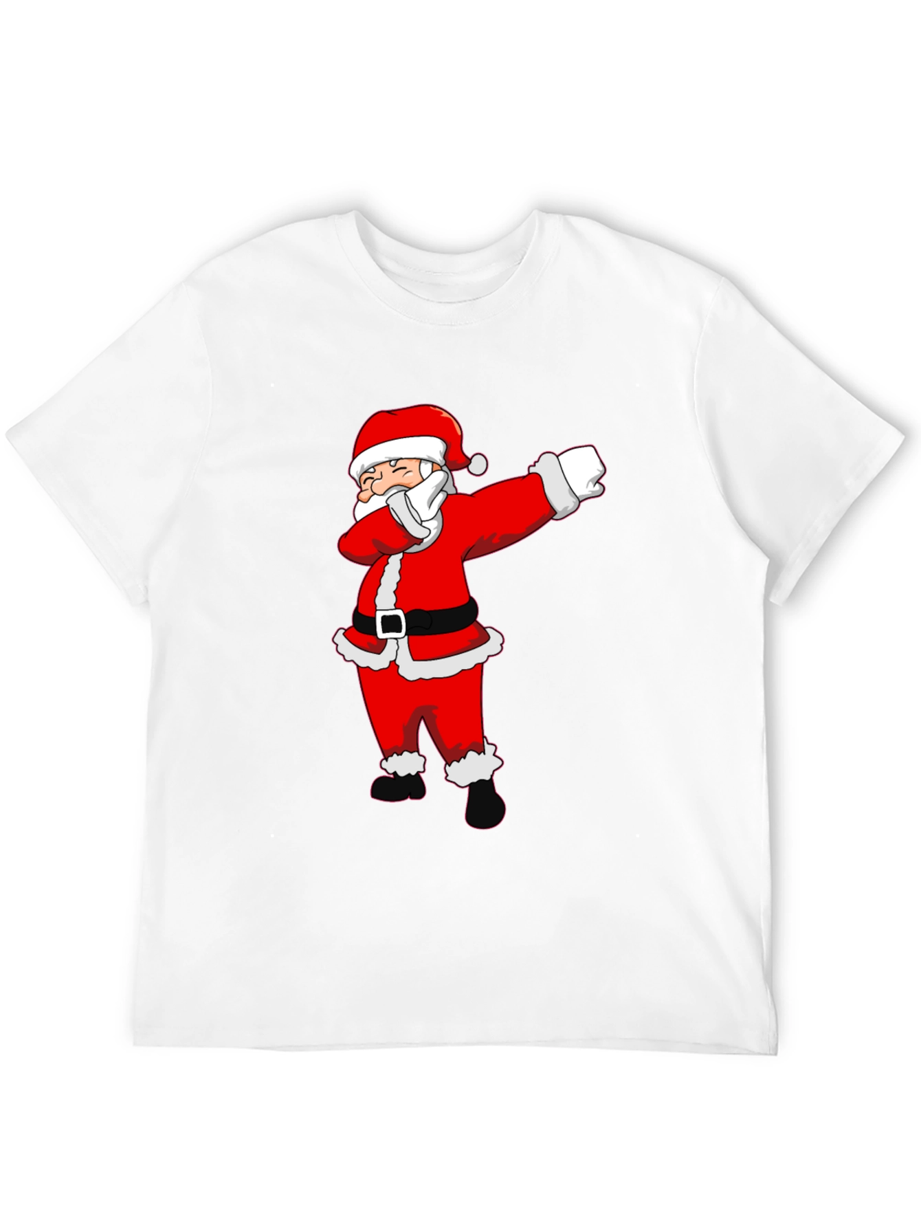 Dabbing Santa Claus Black T-Shirt