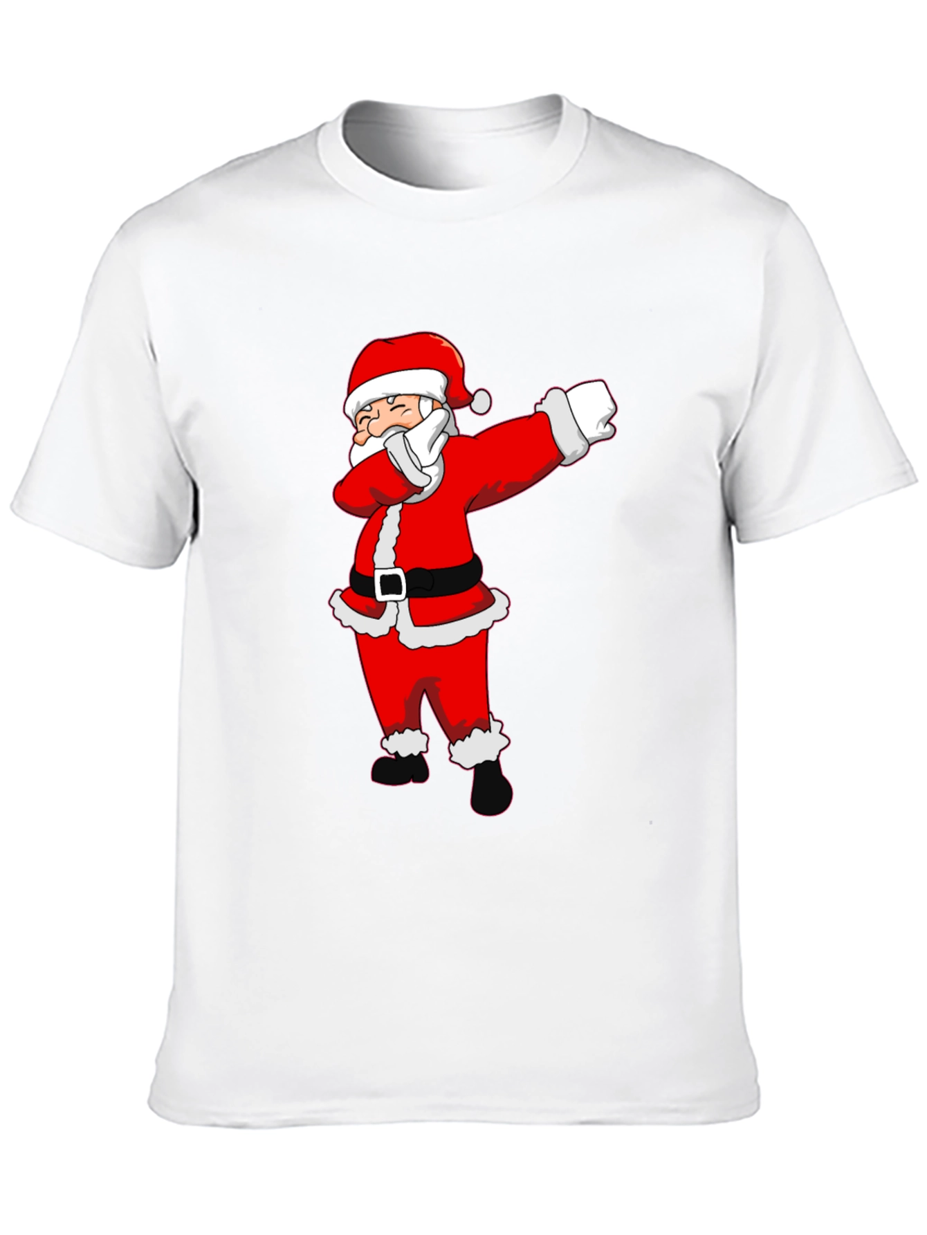 Dabbing Santa Claus Black T-Shirt