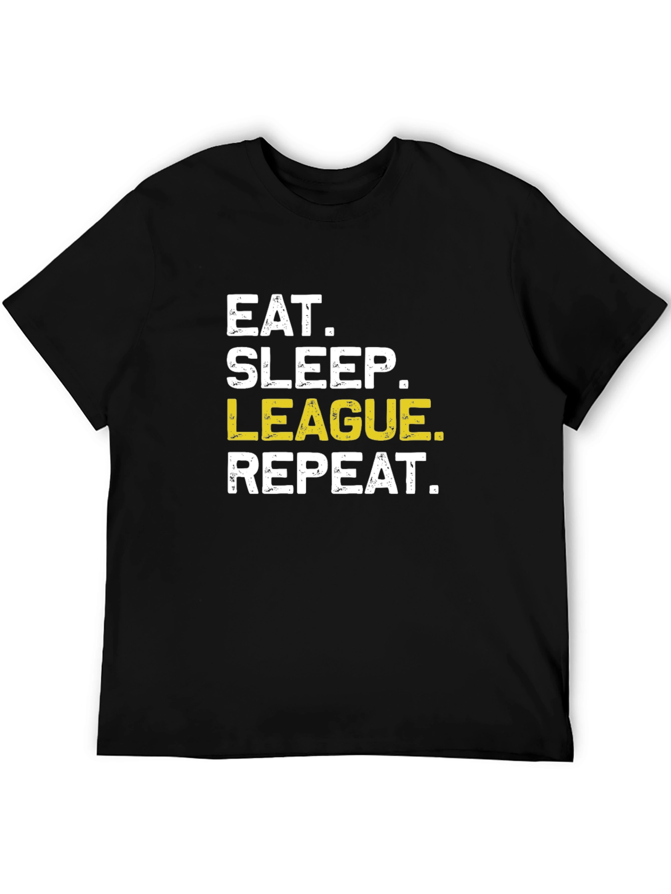 Eat Sleep League Repeat Funny Gaming T-Shirt