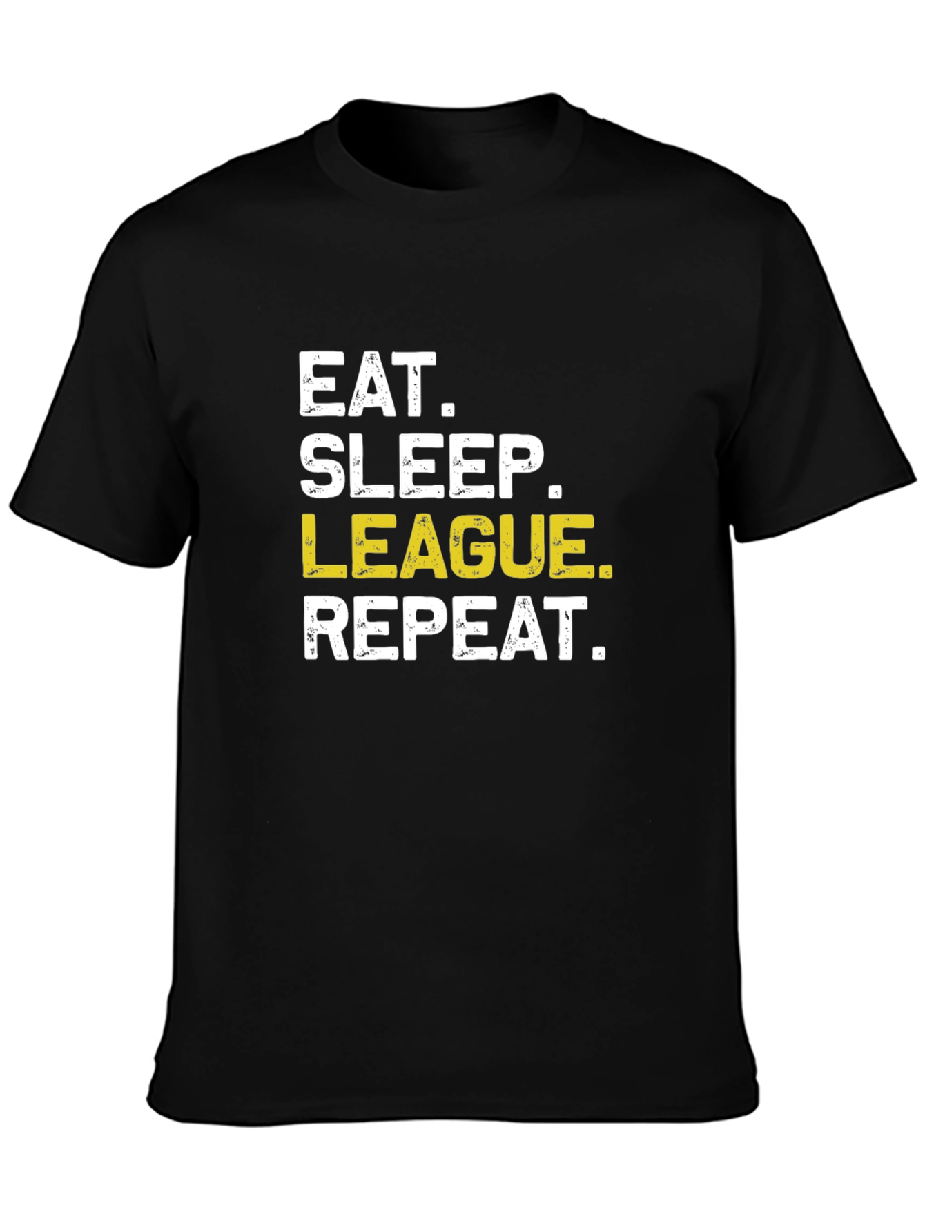 Eat Sleep League Repeat Funny Gaming T-Shirt