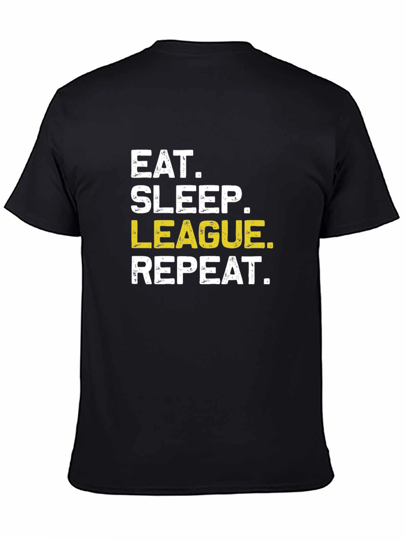 Eat Sleep League Repeat Funny Gaming T-Shirt