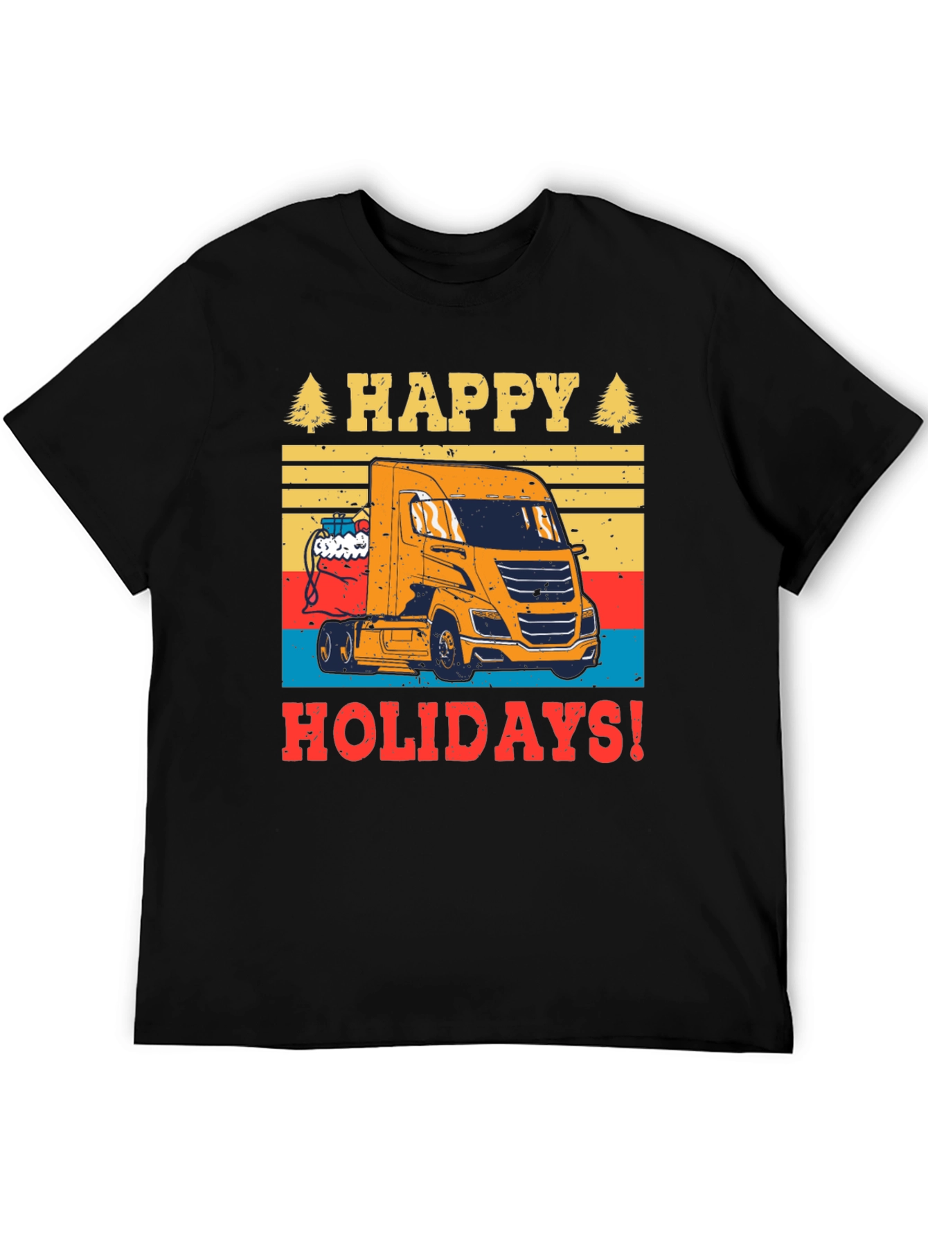 Happy Holidays Trucker T-Shirt