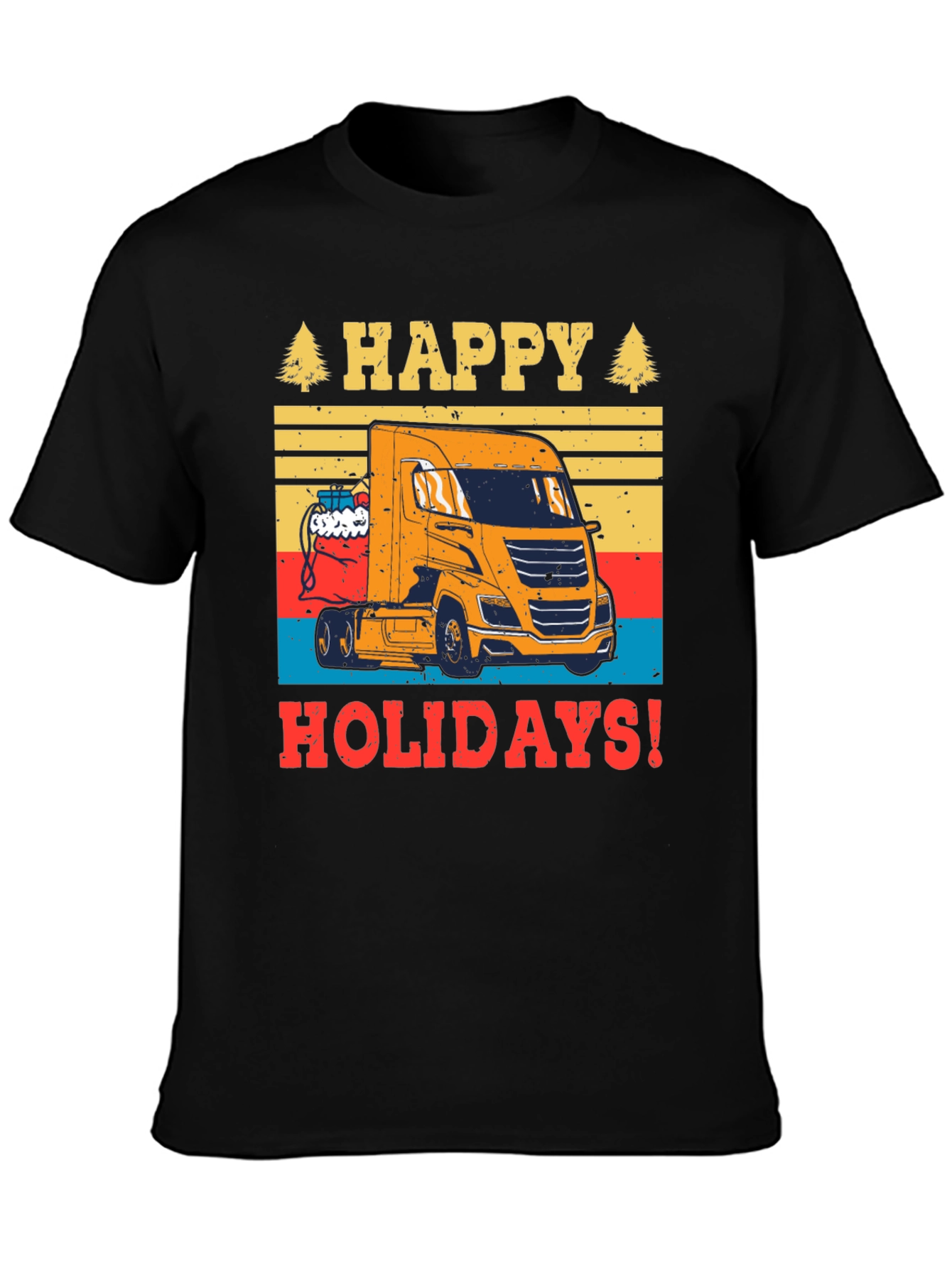 Happy Holidays Trucker T-Shirt