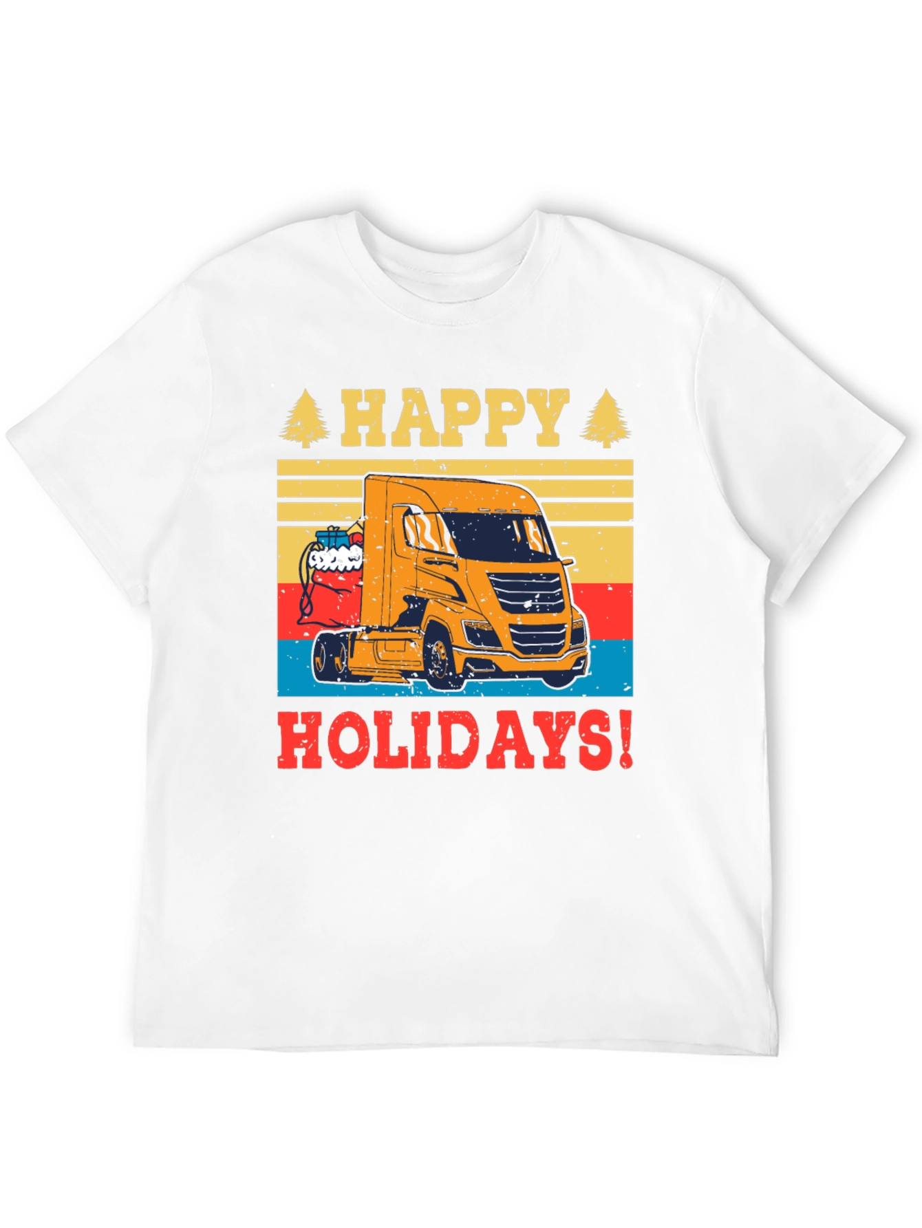 Happy Holidays Trucker T-Shirt