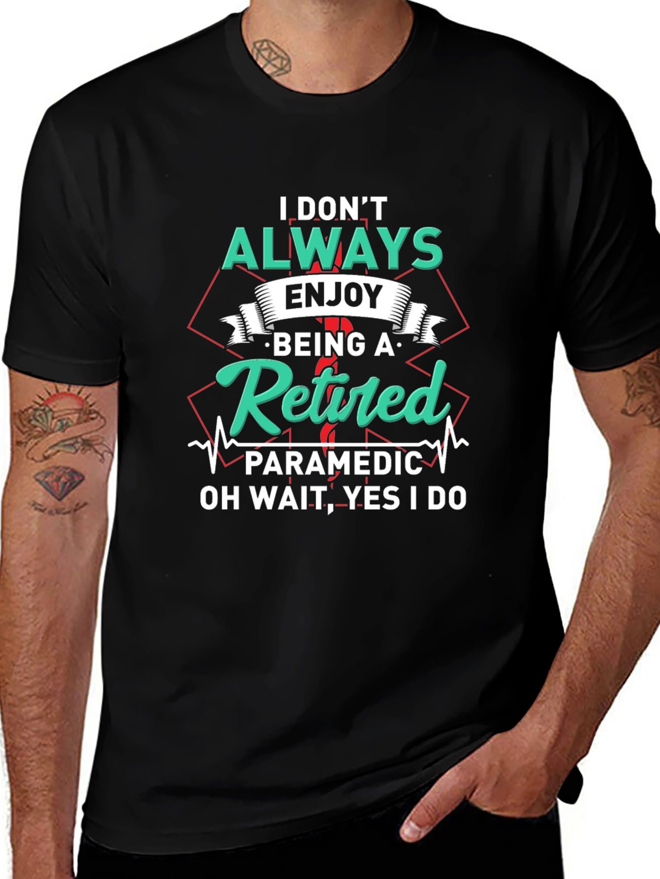 Retired Paramedic T-Shirt Funny EMS Gift Idea