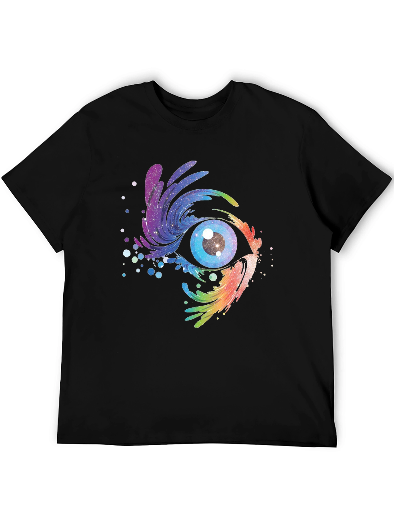 Cosmic Eye Black T-Shirt - Galaxy Vision Tee