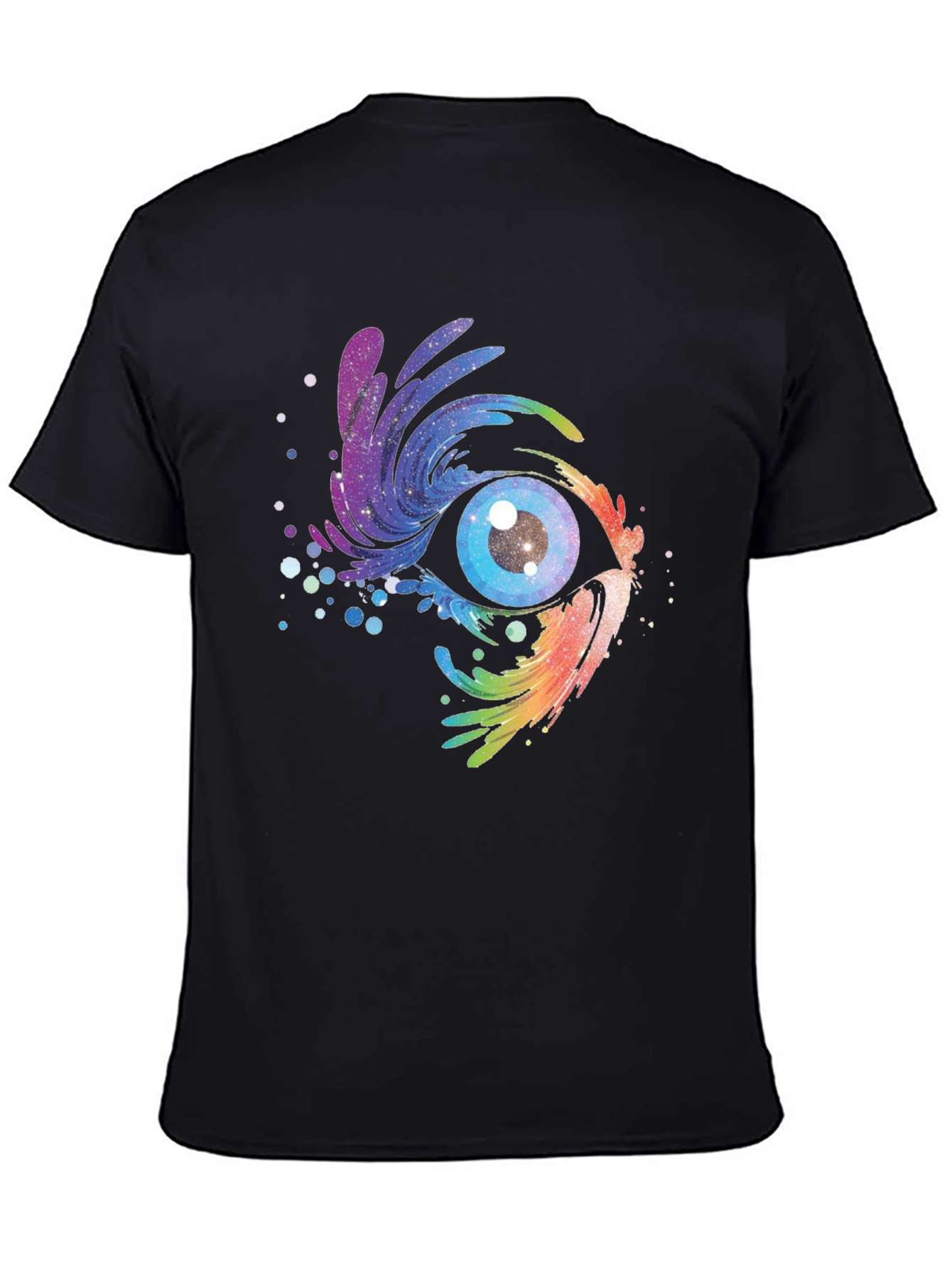 Cosmic Eye Black T-Shirt - Galaxy Vision Tee