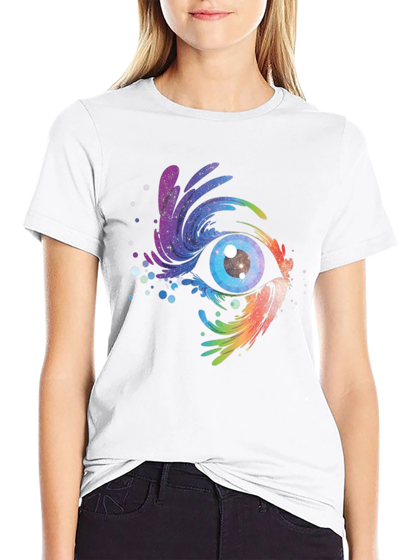 Cosmic Eye Black T-Shirt - Galaxy Vision Tee