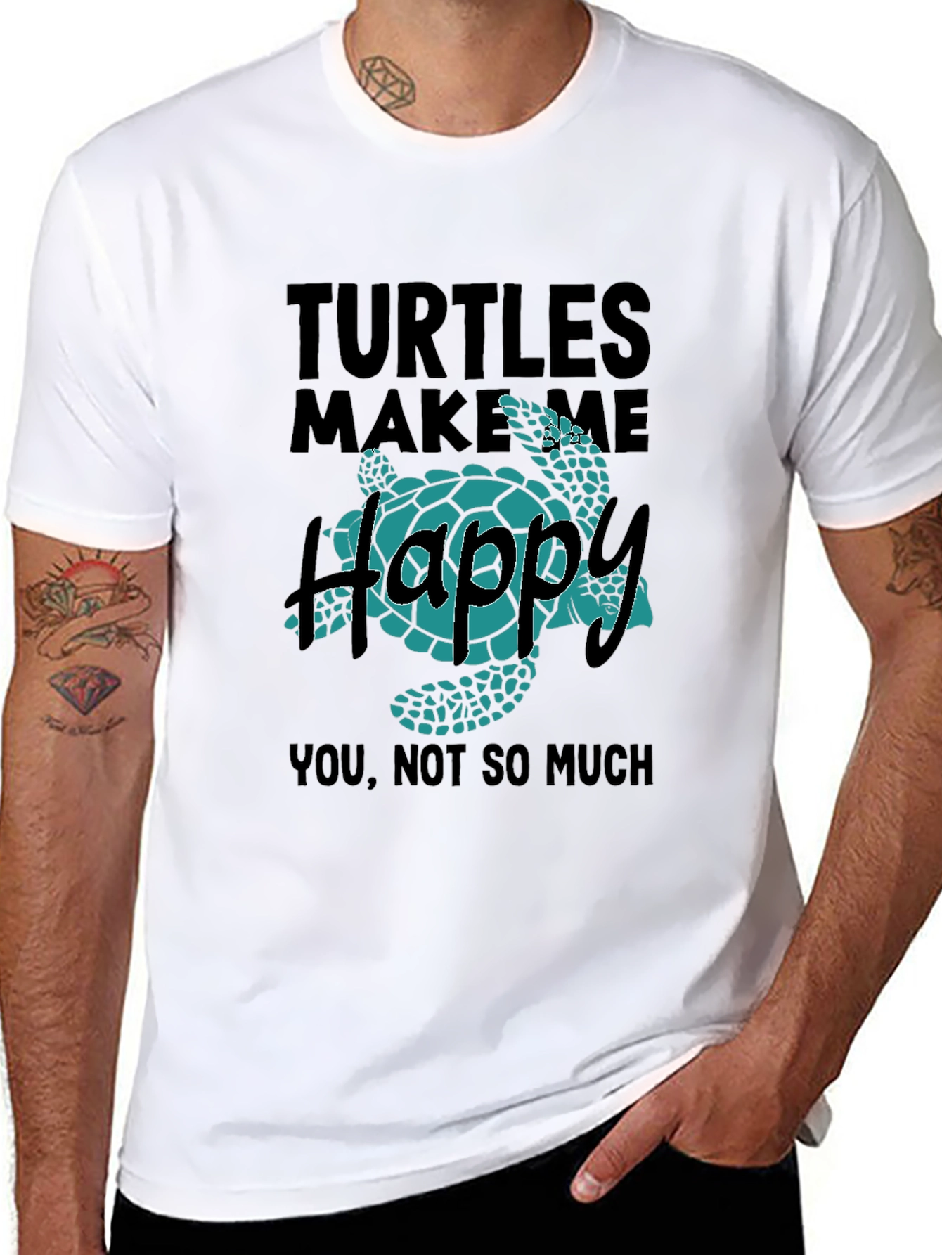 Turtles Make Me Happy Graphic T-Shirt