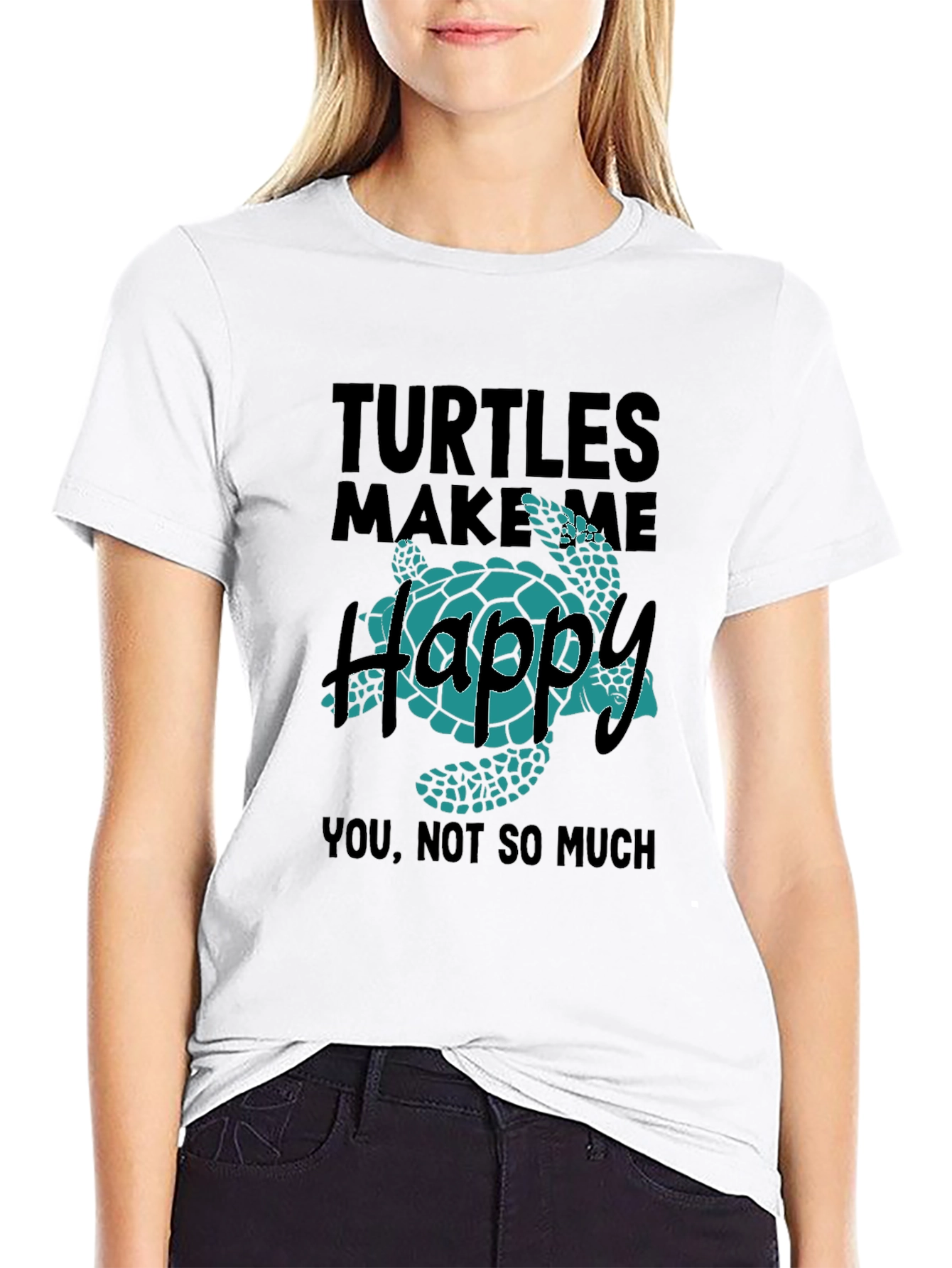Turtles Make Me Happy Graphic T-Shirt