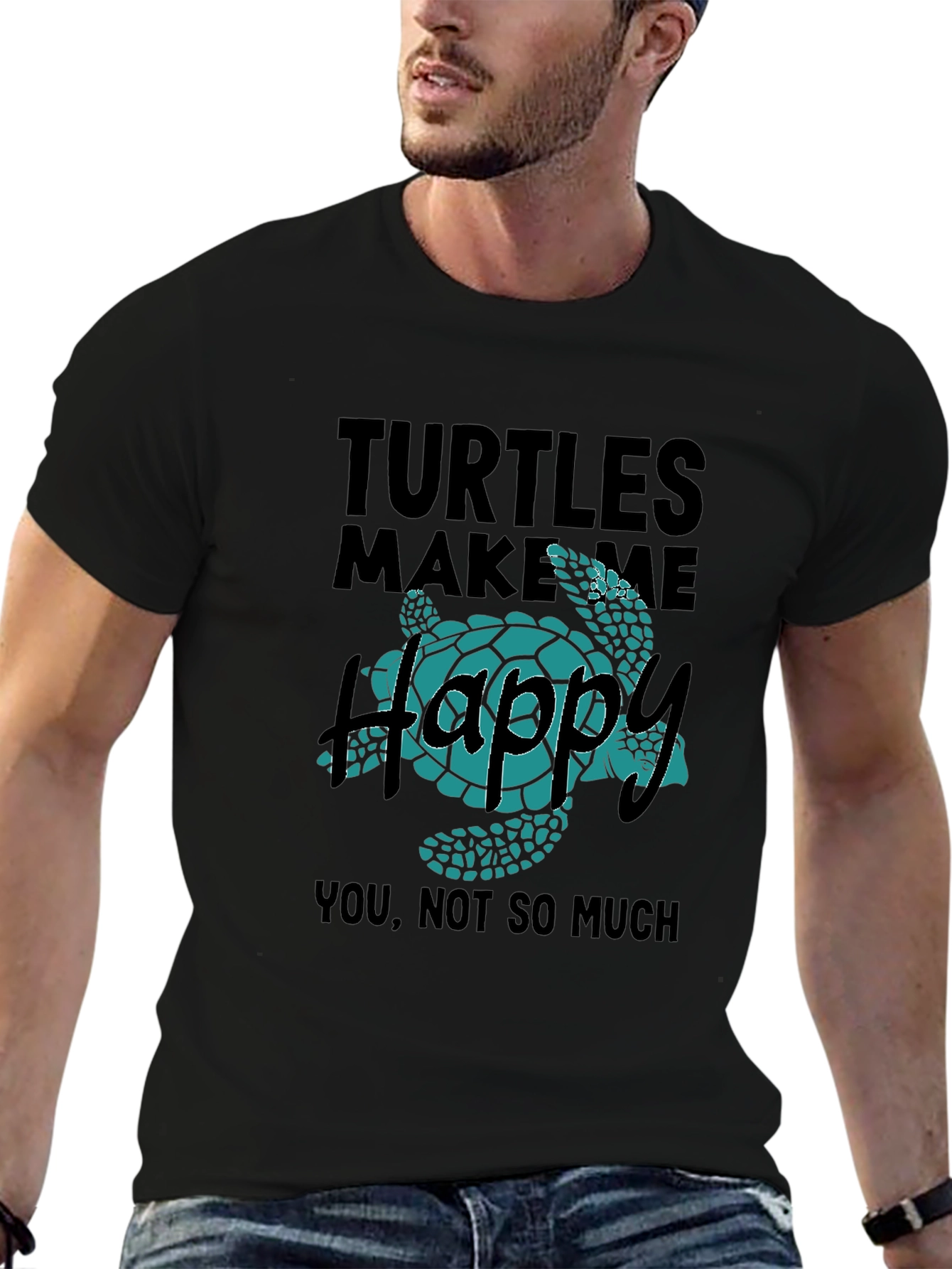Turtles Make Me Happy Graphic T-Shirt