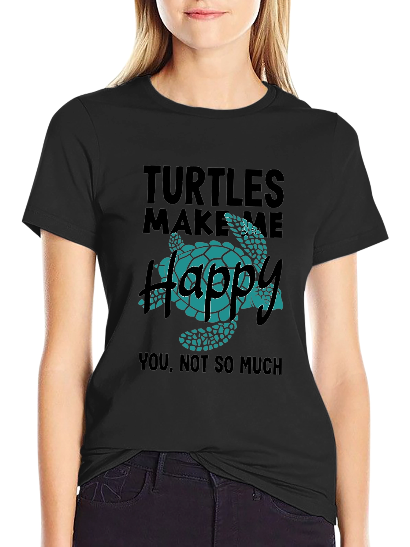 Turtles Make Me Happy Graphic T-Shirt