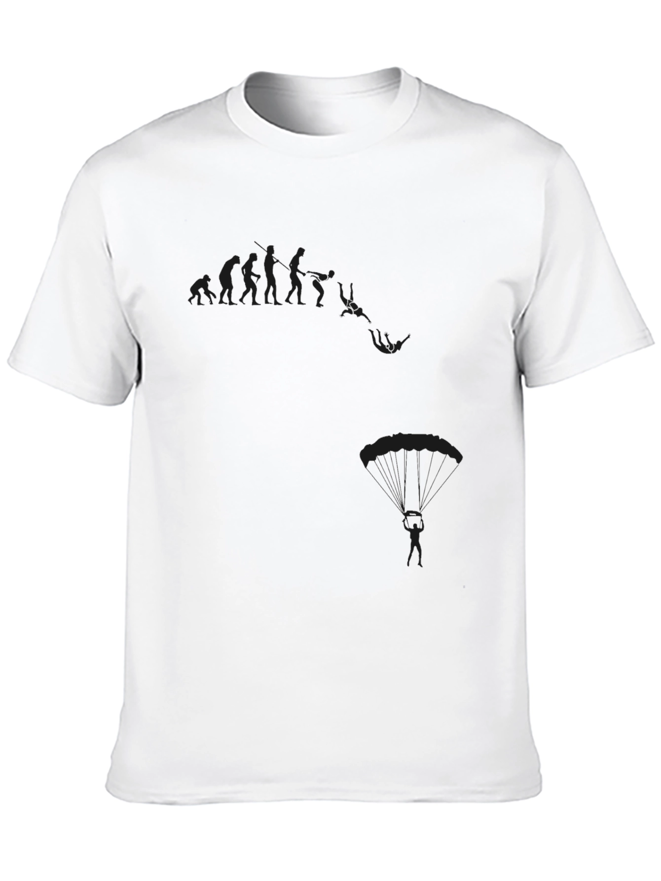 Skydiving Evolution Graphic T-Shirt