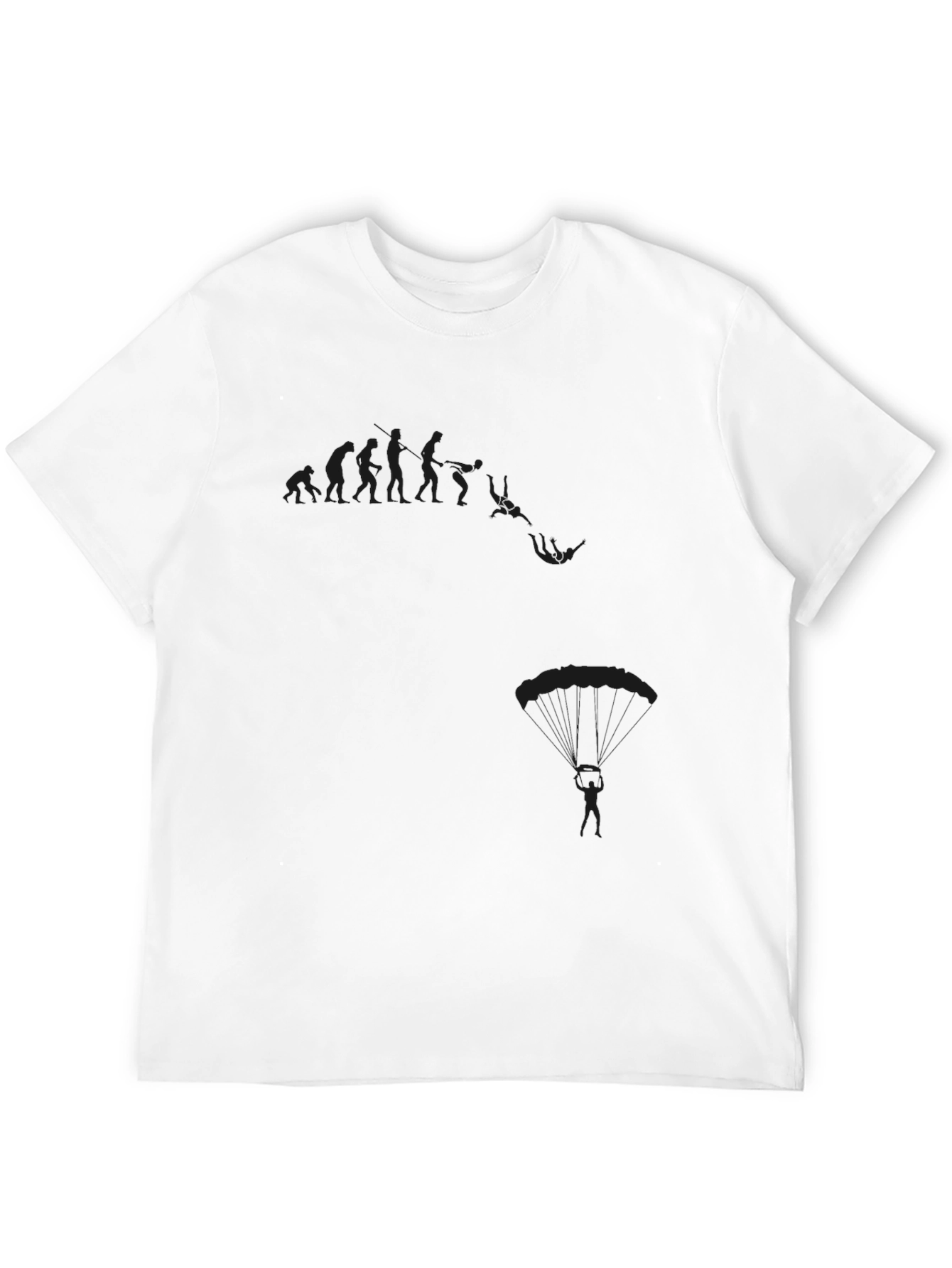 Skydiving Evolution Graphic T-Shirt
