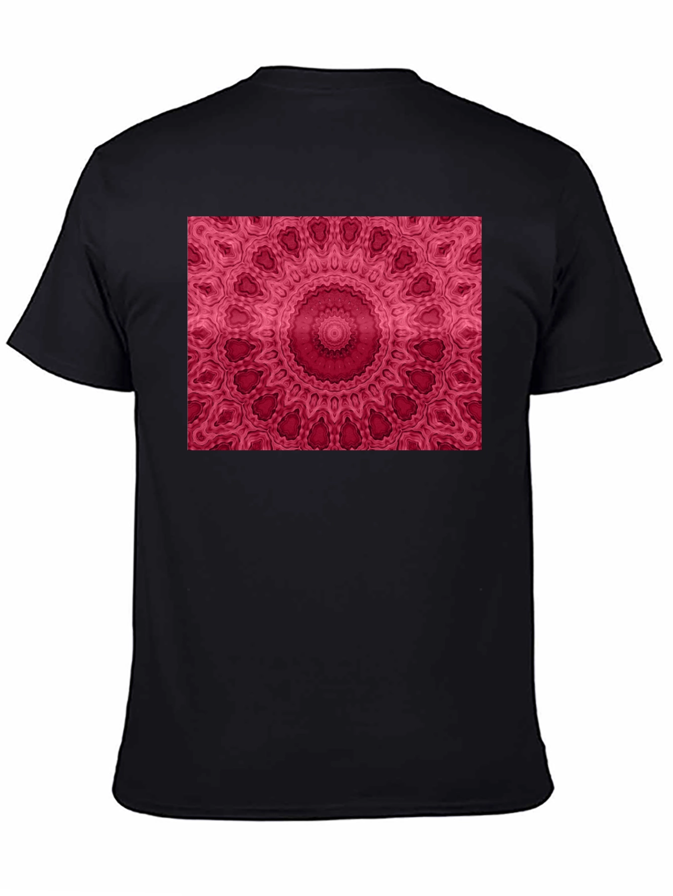 Mandala Print Black Tee