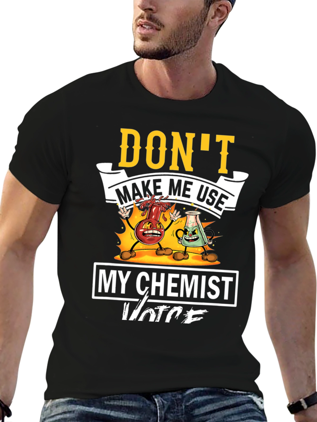 Funny Chemist Voice Graphic T-Shirt