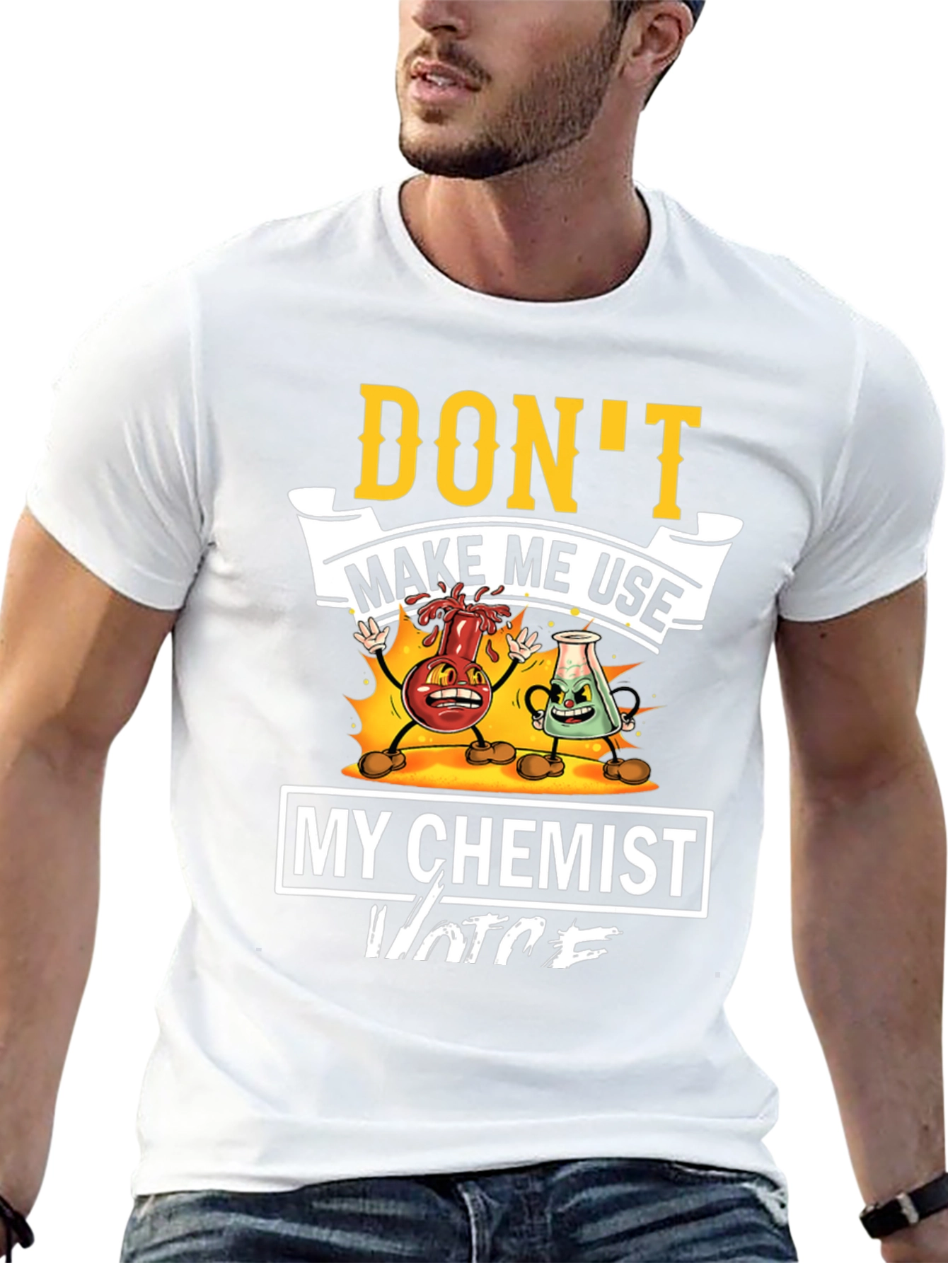 Funny Chemist Voice Graphic T-Shirt