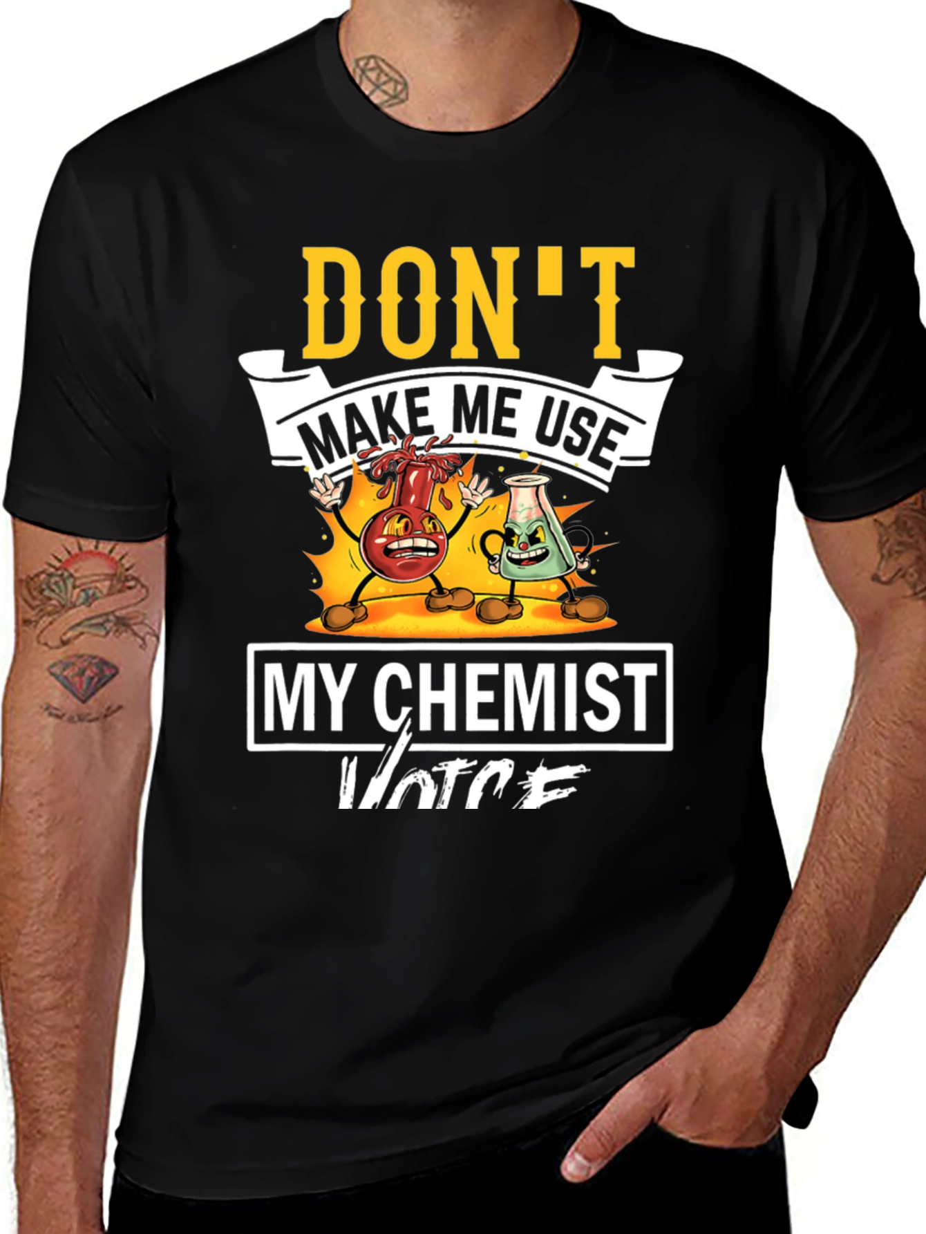 Funny Chemist Voice Graphic T-Shirt