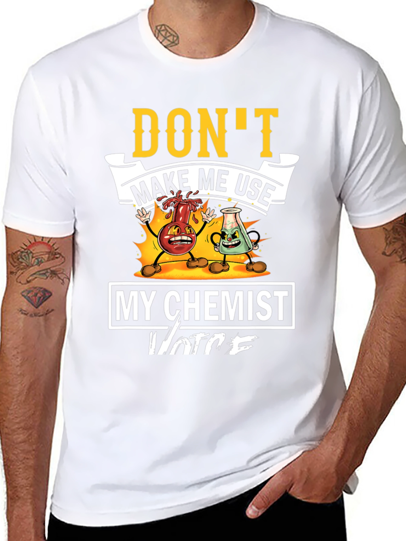 Funny Chemist Voice Graphic T-Shirt