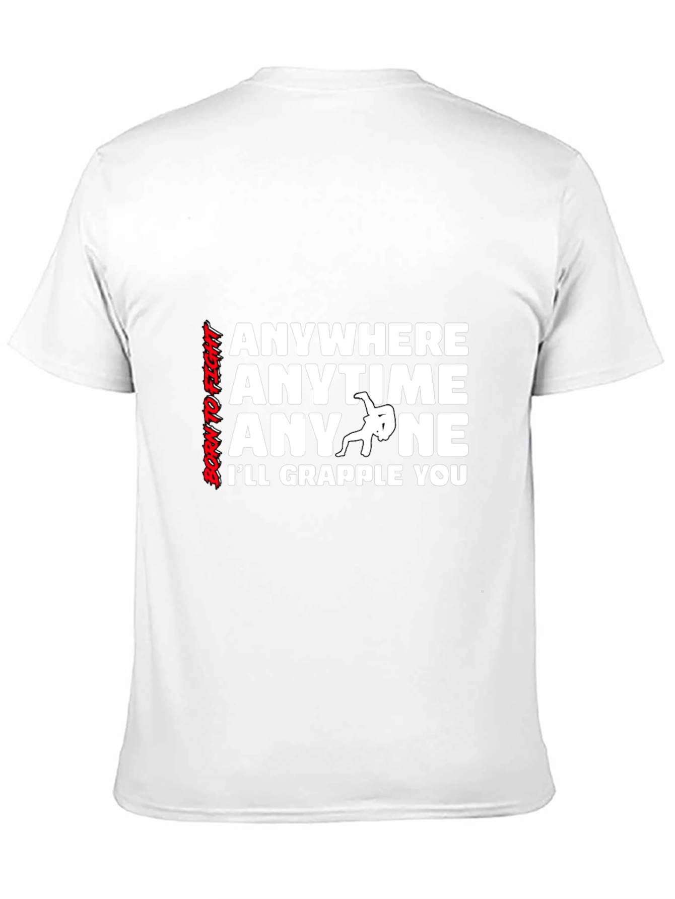 Grappling Anywhere Anytime Mens Black T-Shirt