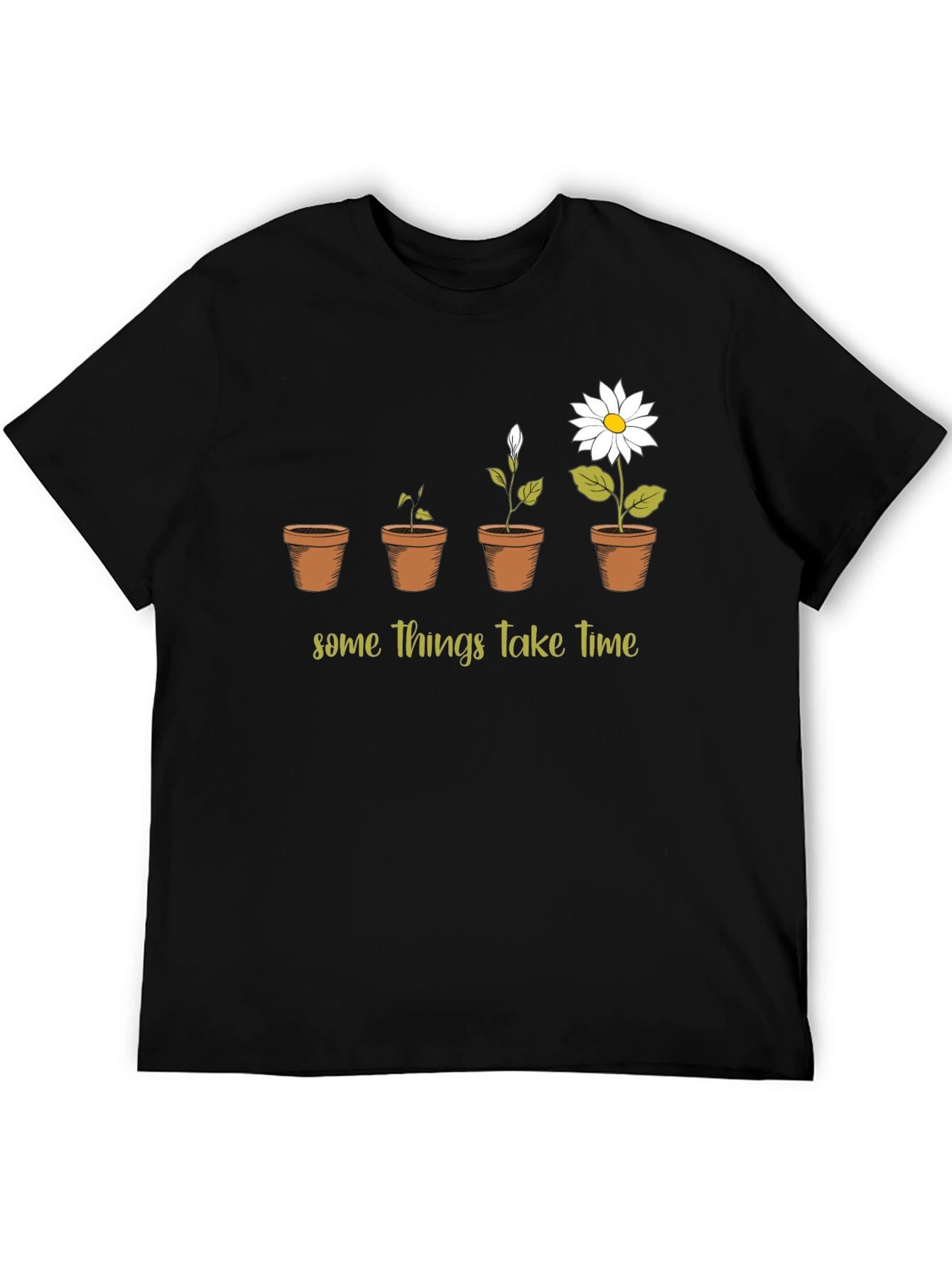 Growth Takes Time Graphic Tee - Black