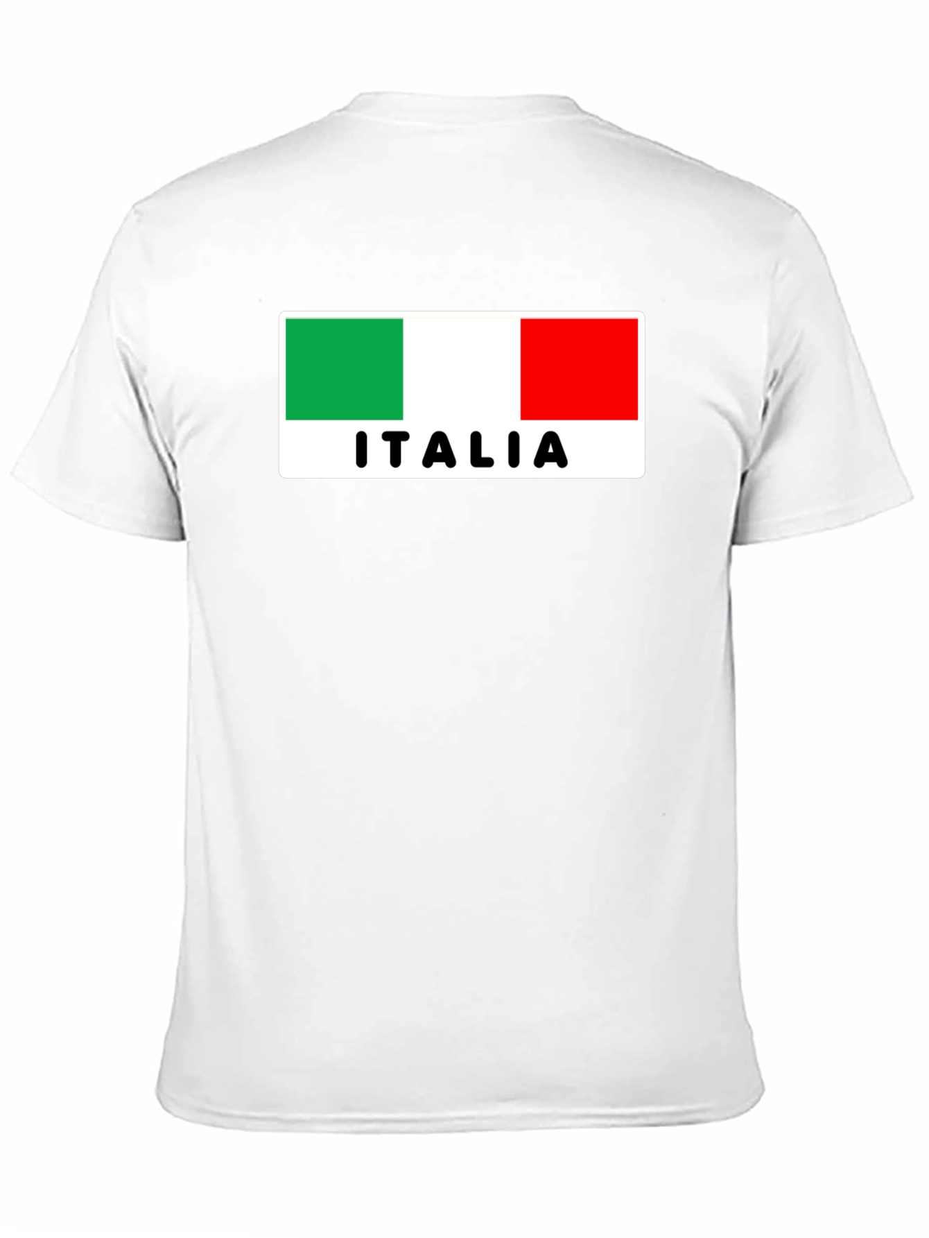 Italia Flag Graphic Black T-Shirt