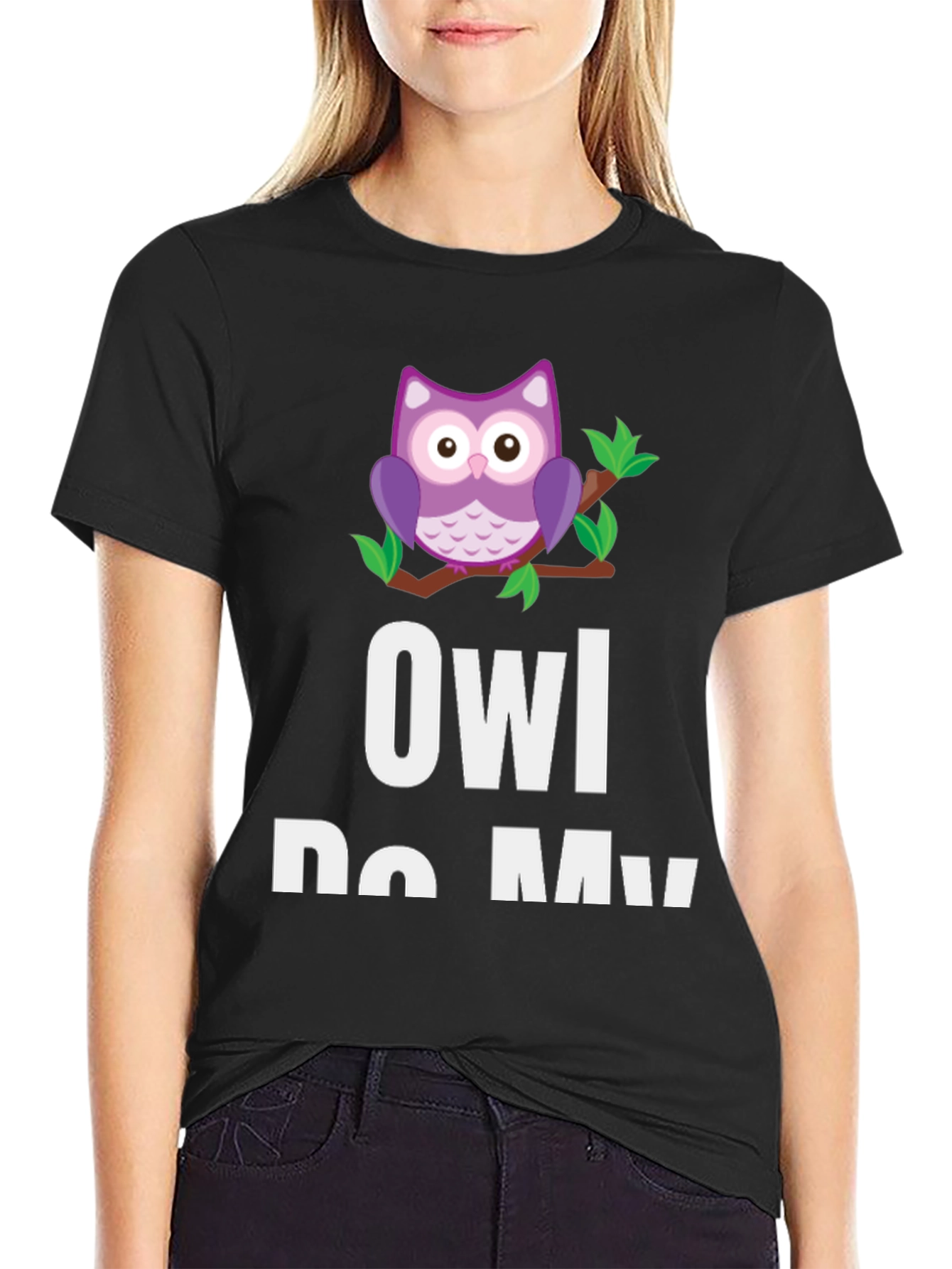 Owl Do My Best Funny Graphic T-Shirt