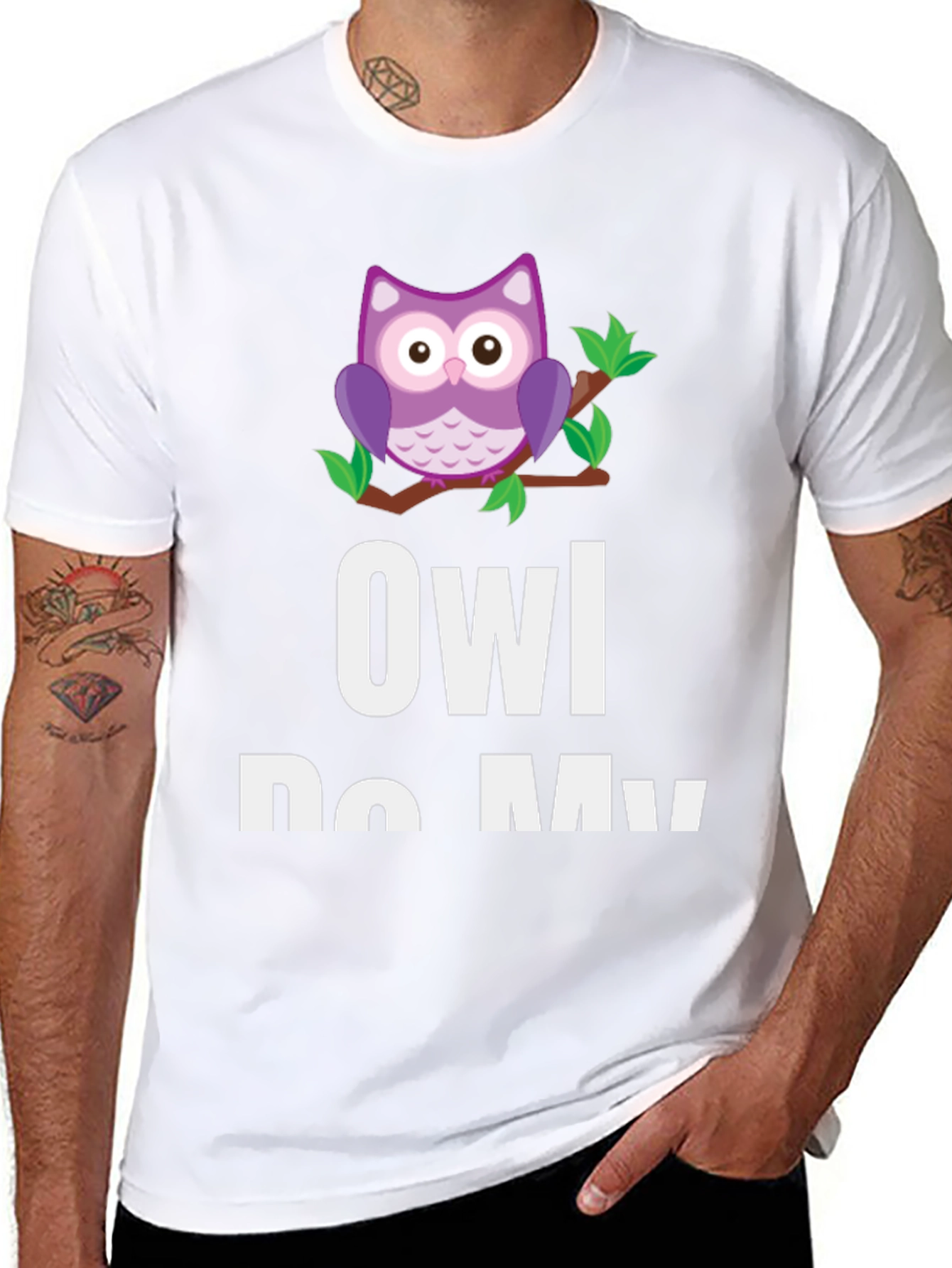 Owl Do My Best Funny Graphic T-Shirt