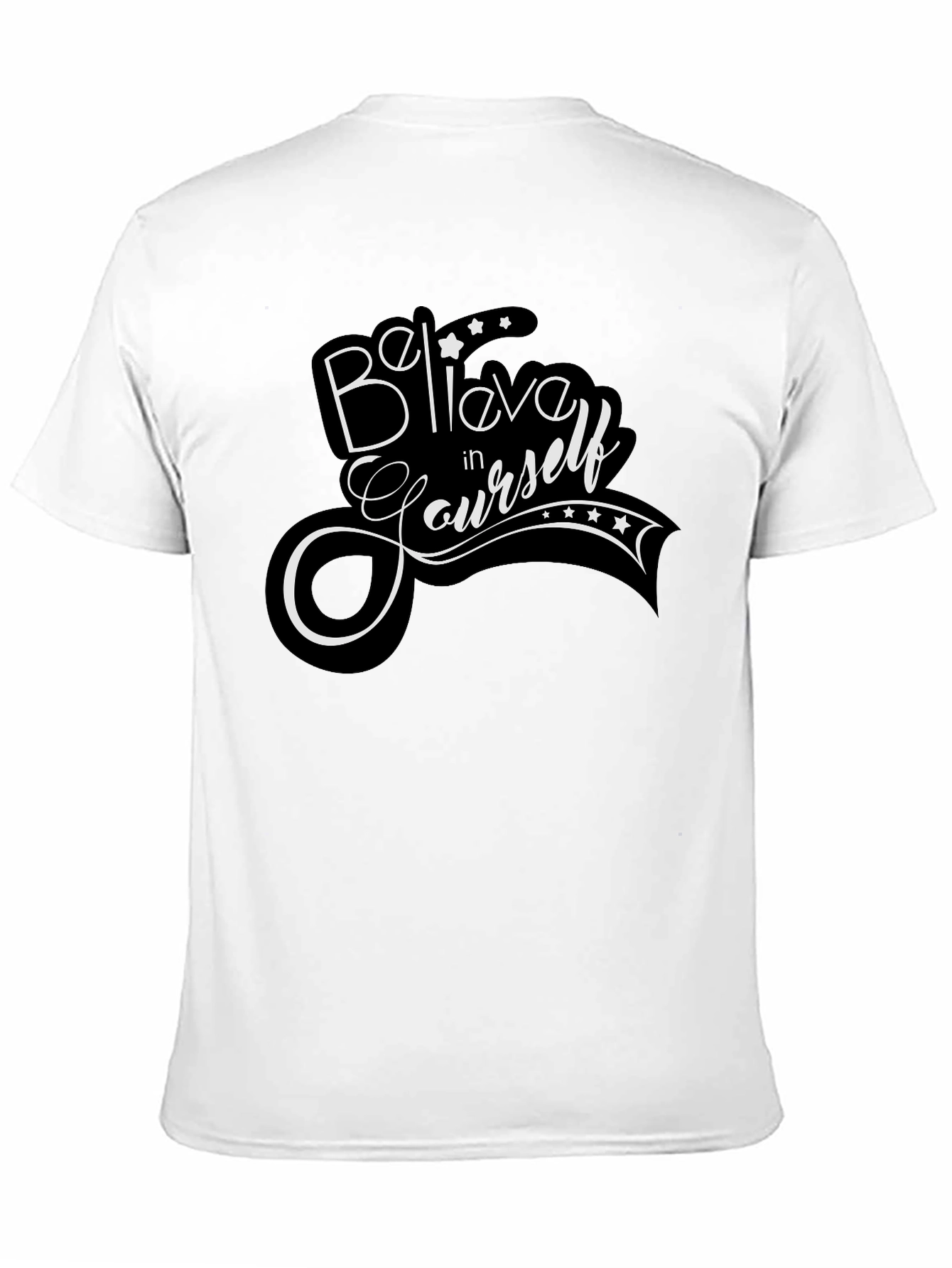 Believe In Yourself Black Graphic Tee