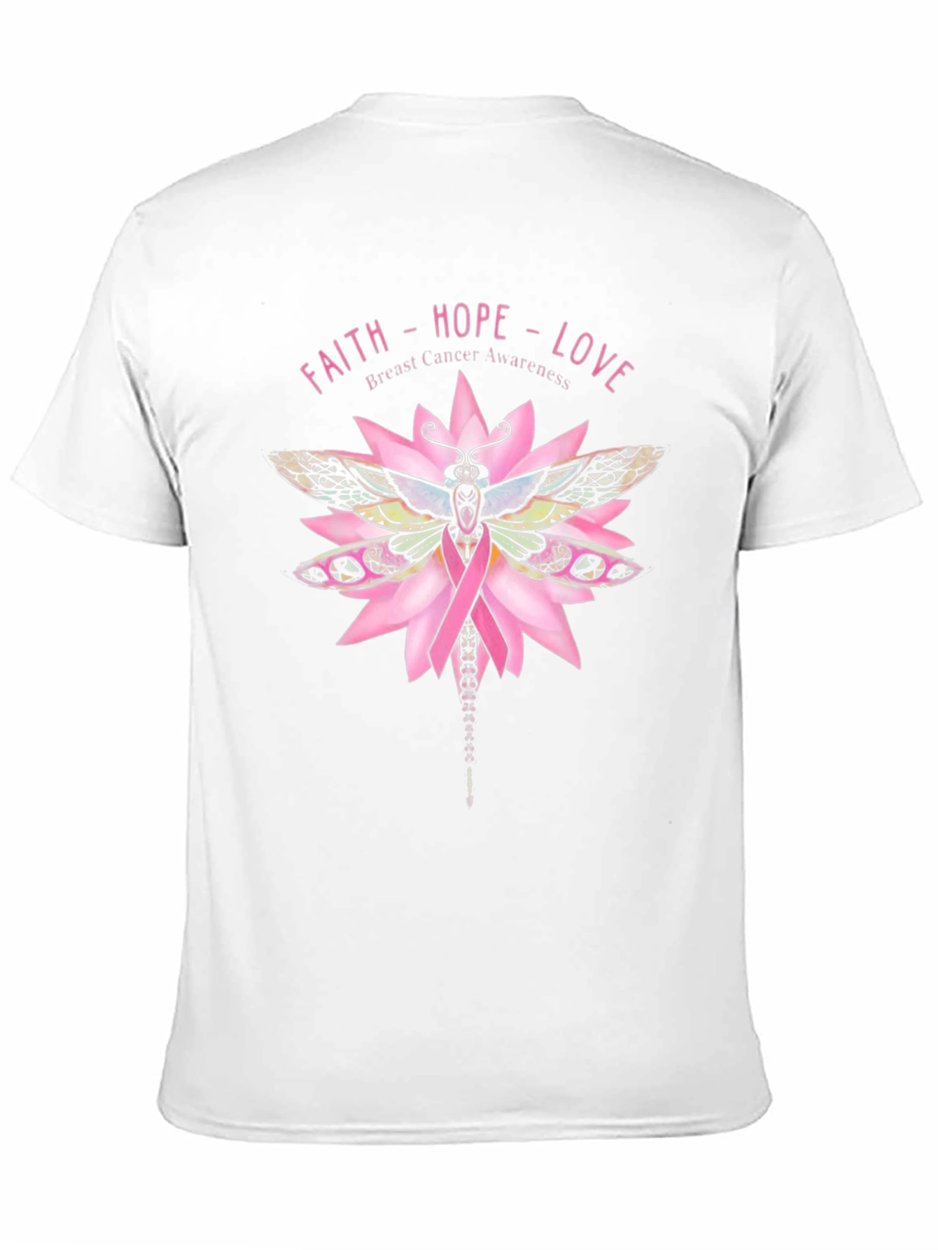 Faith Hope Love Breast Cancer Awareness T-Shirt