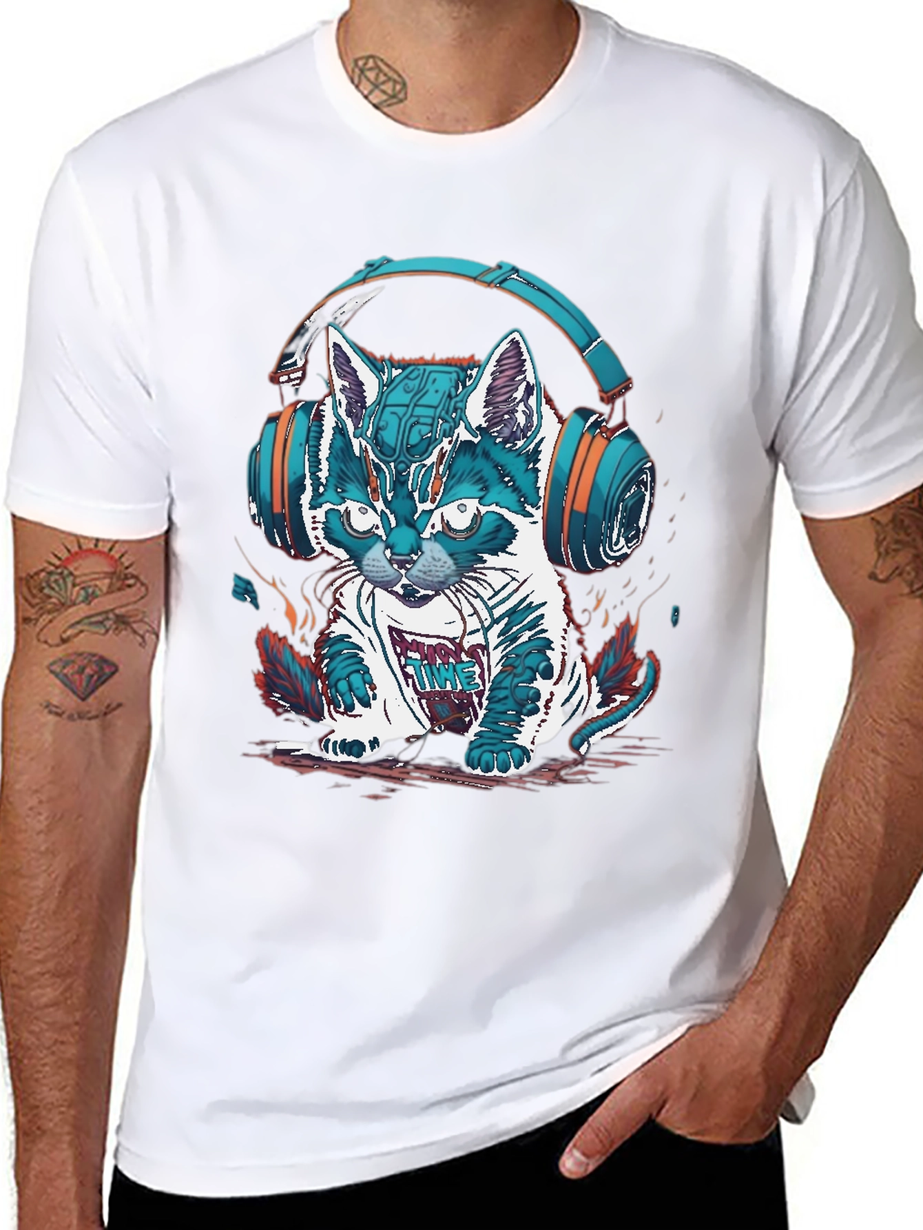 DJ Cat T-Shirt - Music Lover Tee