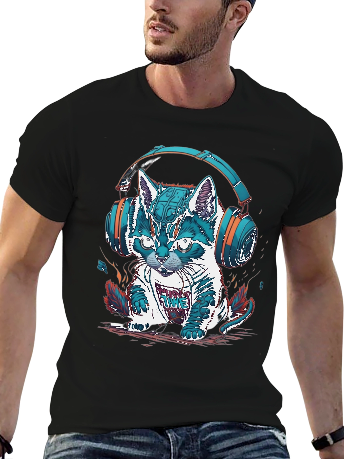 DJ Cat T-Shirt - Music Lover Tee