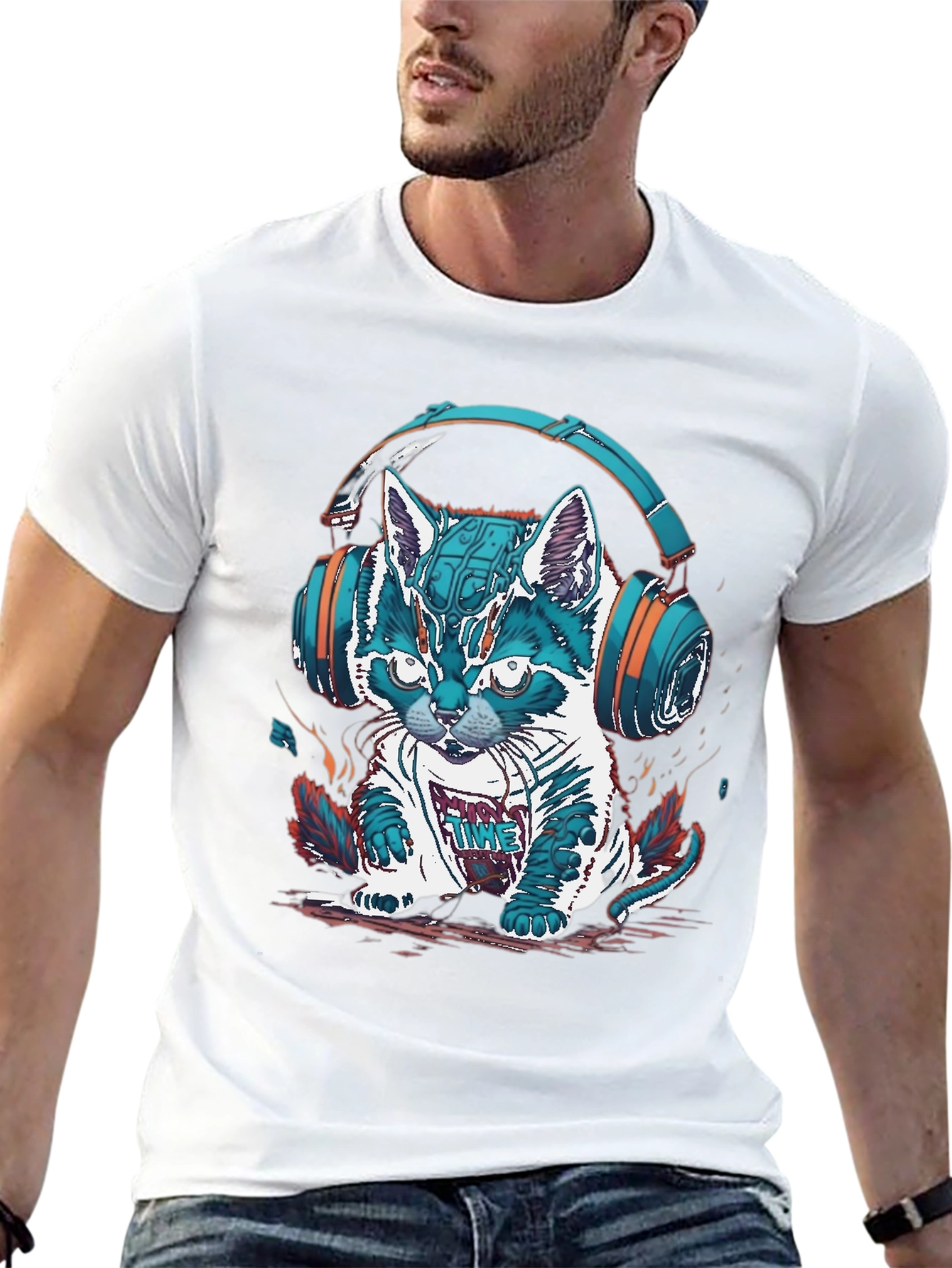 DJ Cat T-Shirt - Music Lover Tee