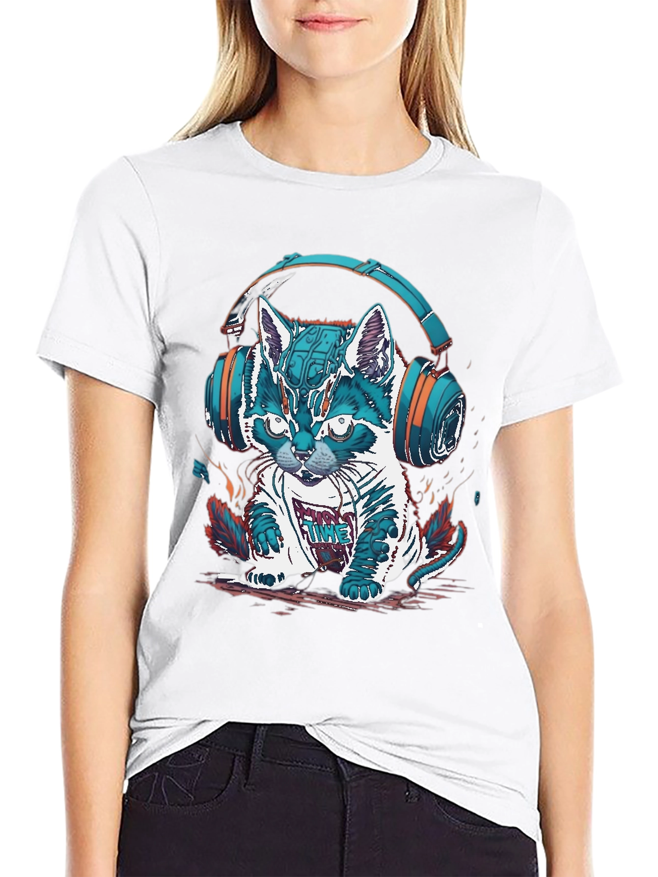 DJ Cat T-Shirt - Music Lover Tee