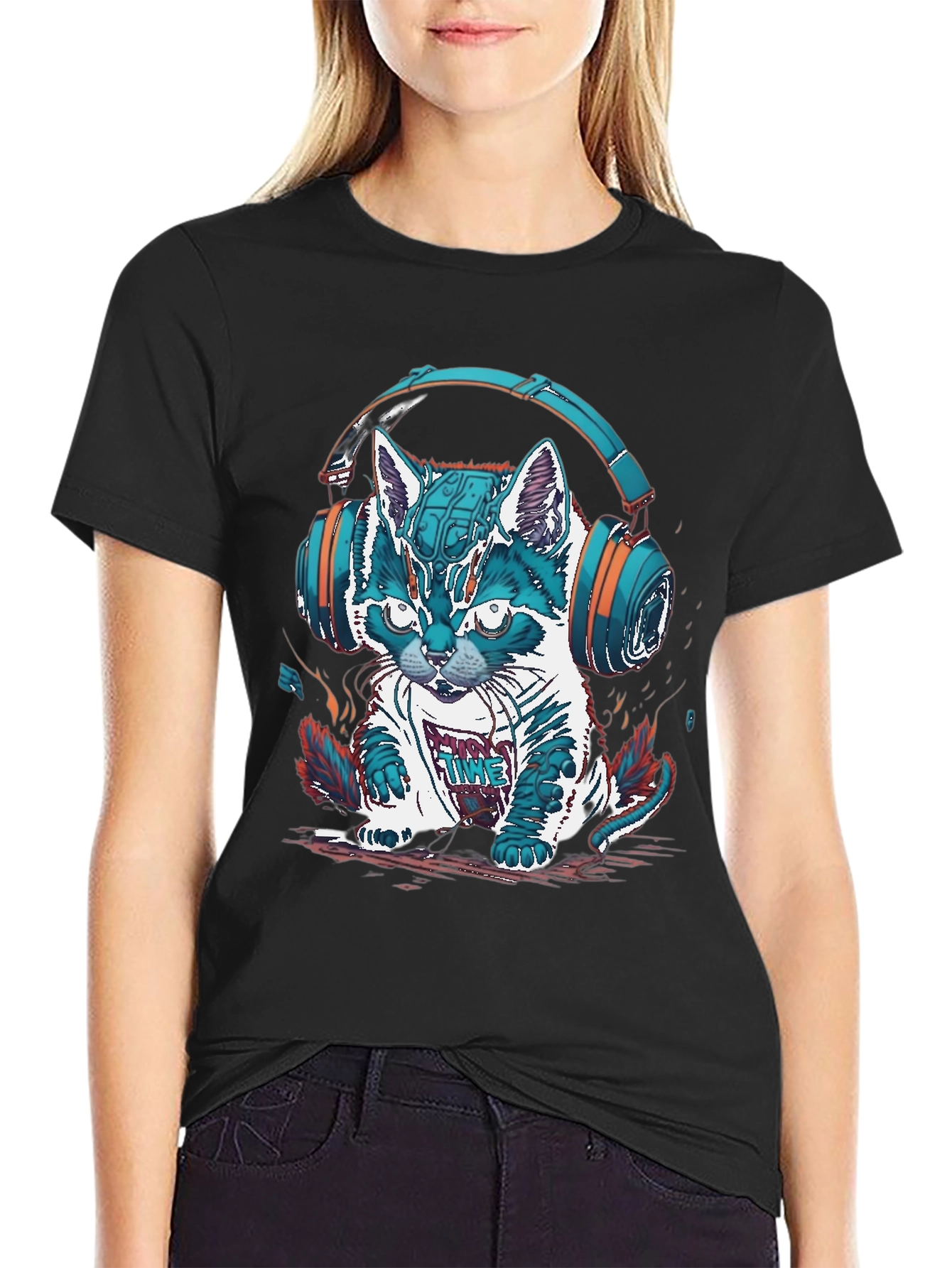 DJ Cat T-Shirt - Music Lover Tee