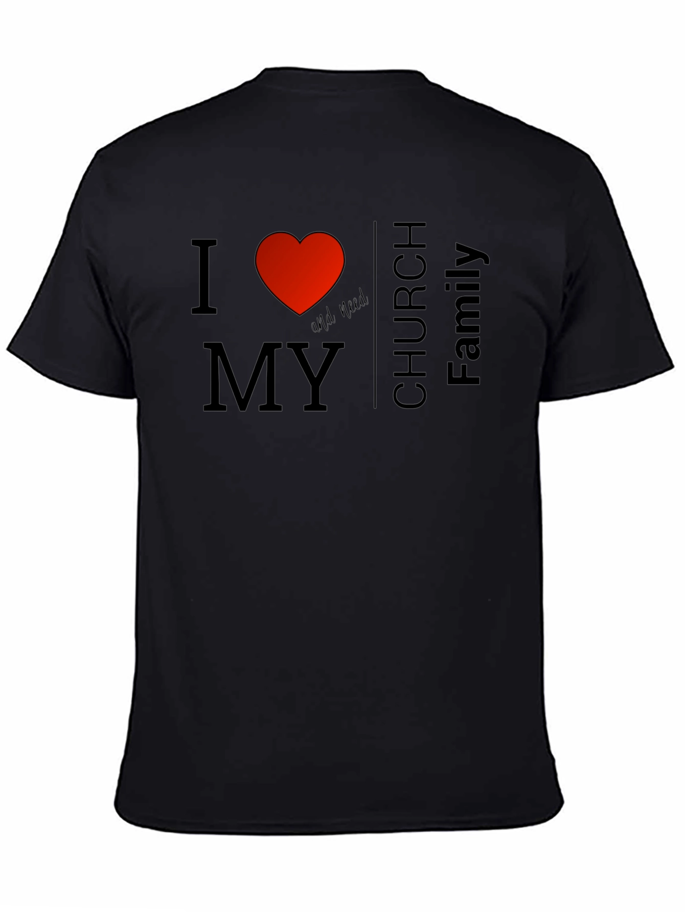 I Heart My Church Family Graphic Tee