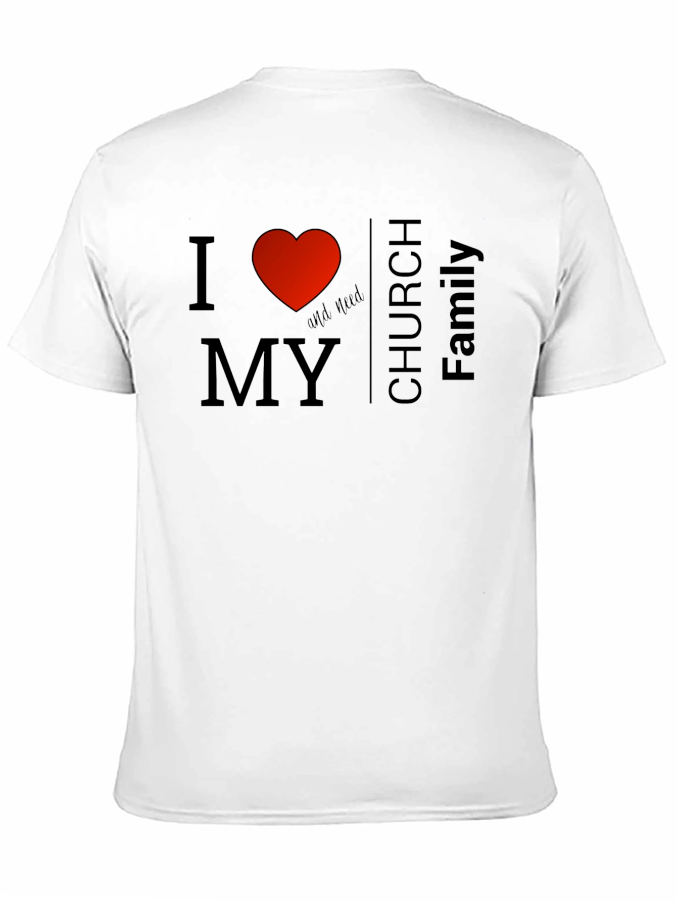 I Heart My Church Family Graphic Tee