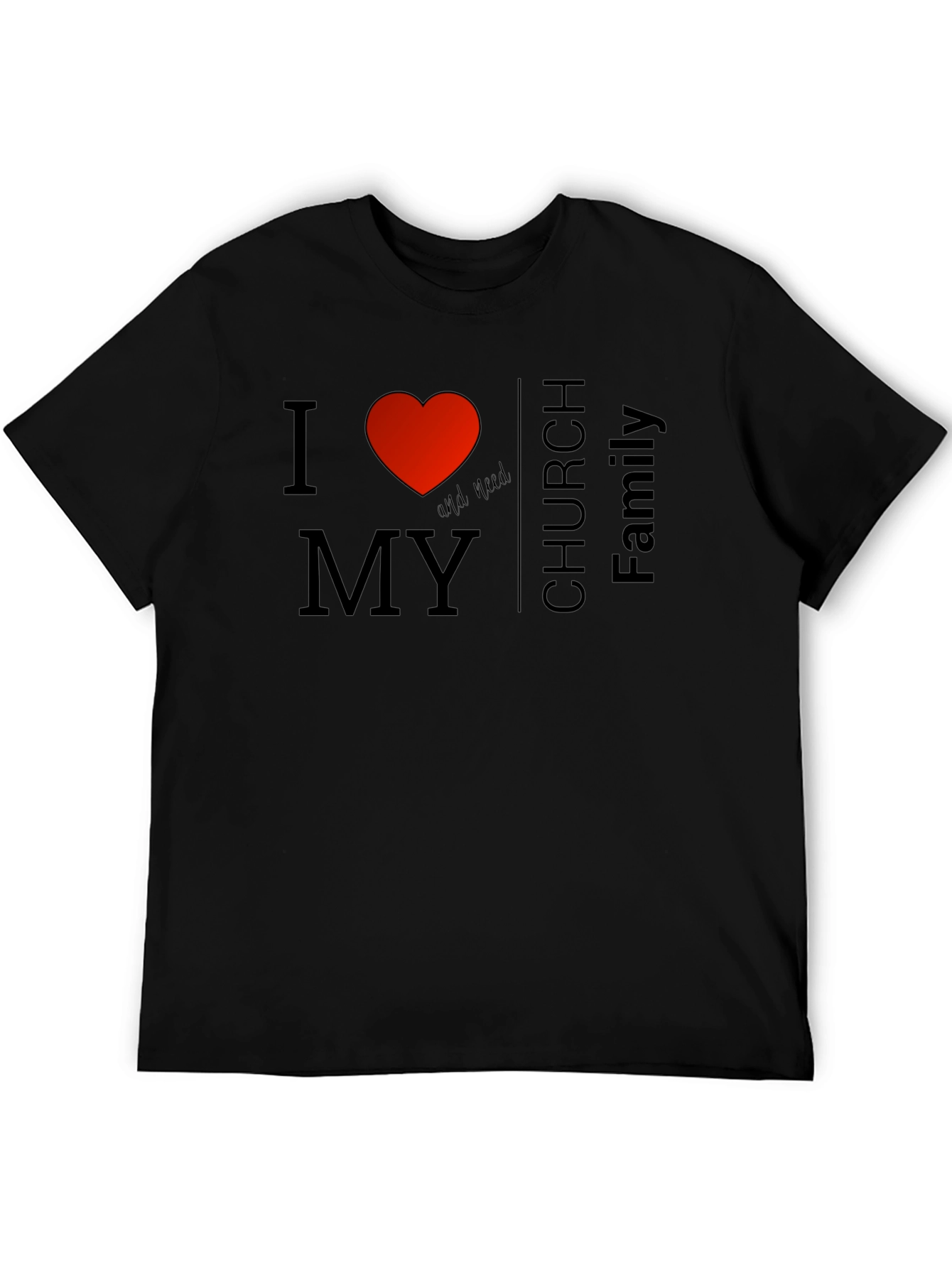 I Heart My Church Family Graphic Tee