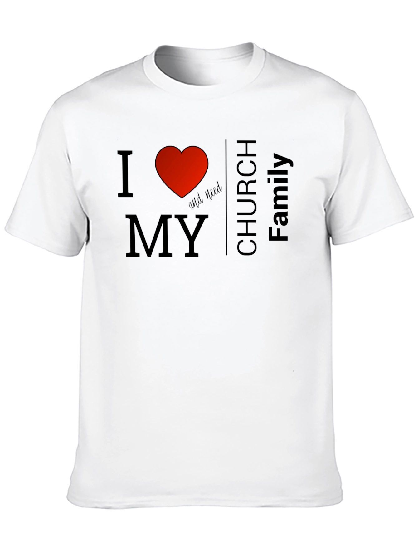 I Heart My Church Family Graphic Tee