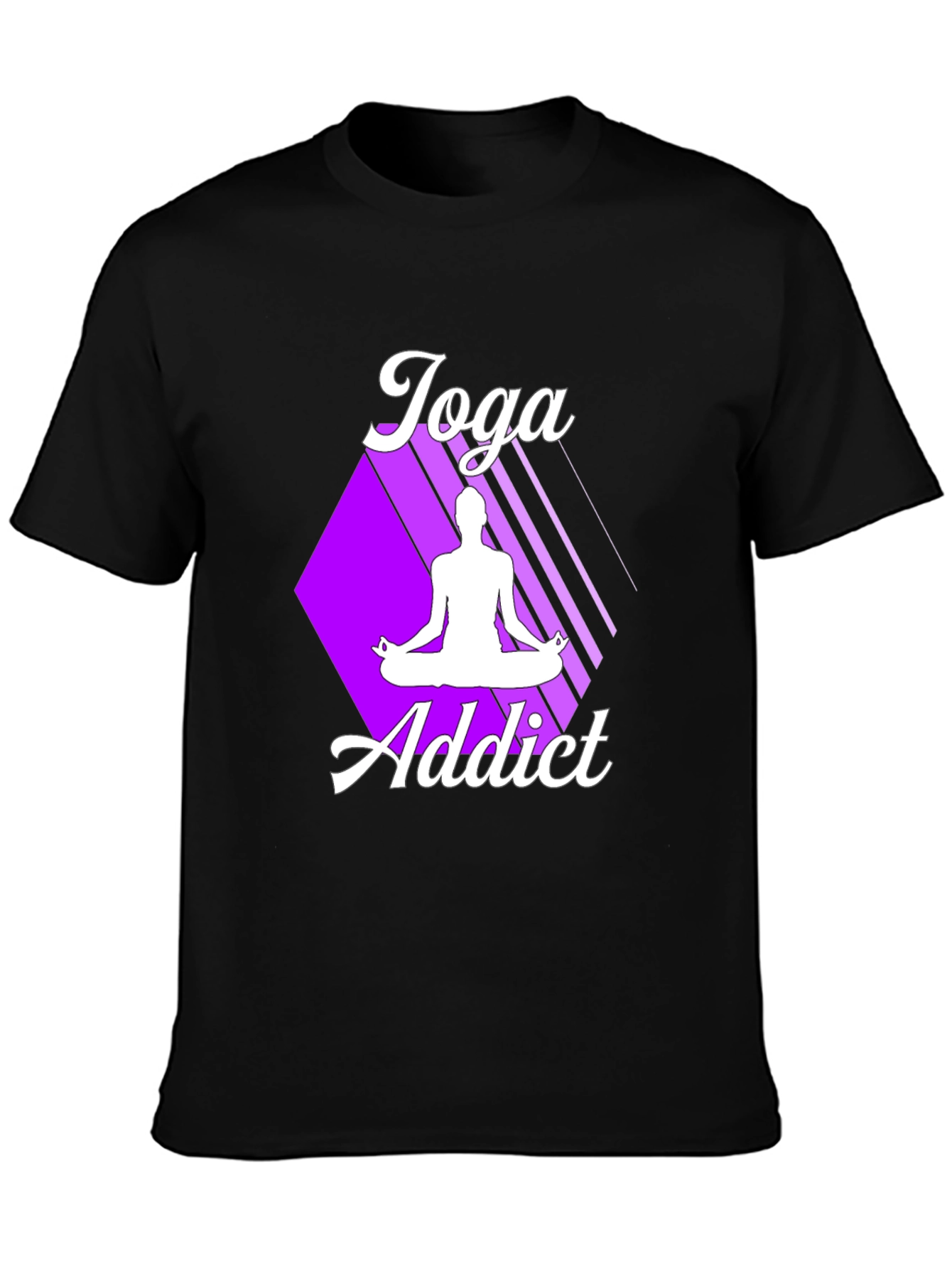 Yoga Addict Graphic Tee - Black T-Shirt