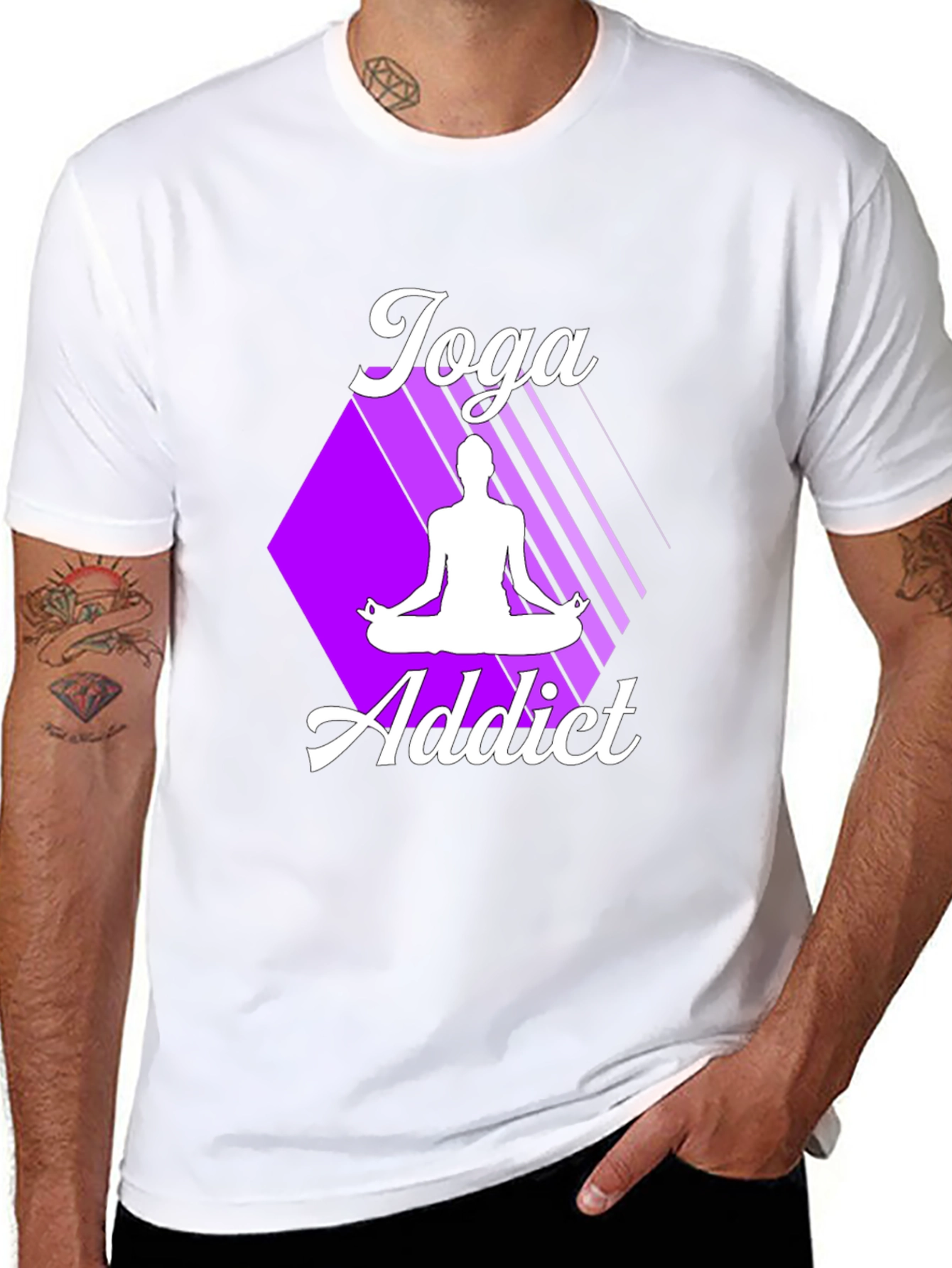 Yoga Addict Graphic Tee - Black T-Shirt