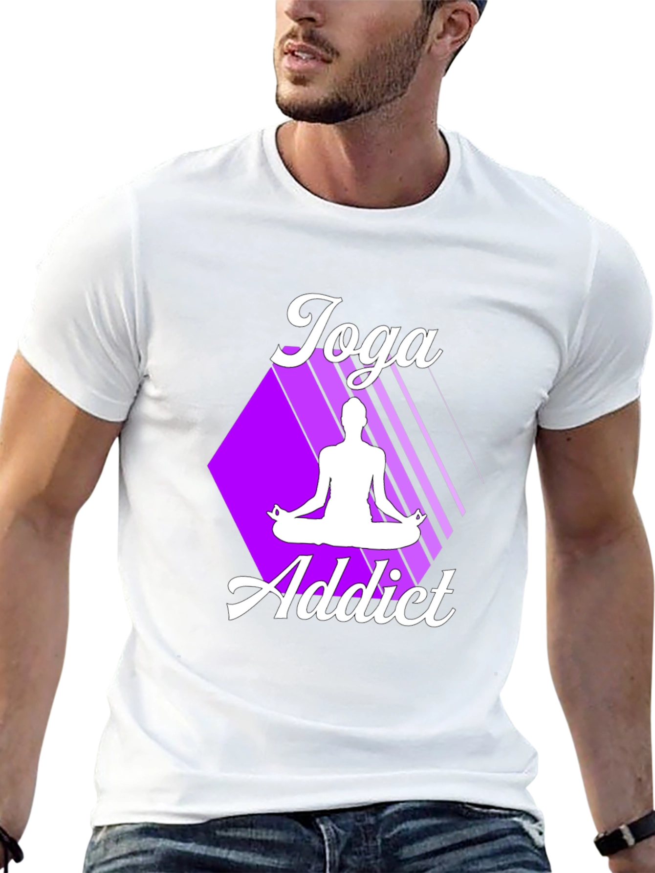Yoga Addict Graphic Tee - Black T-Shirt