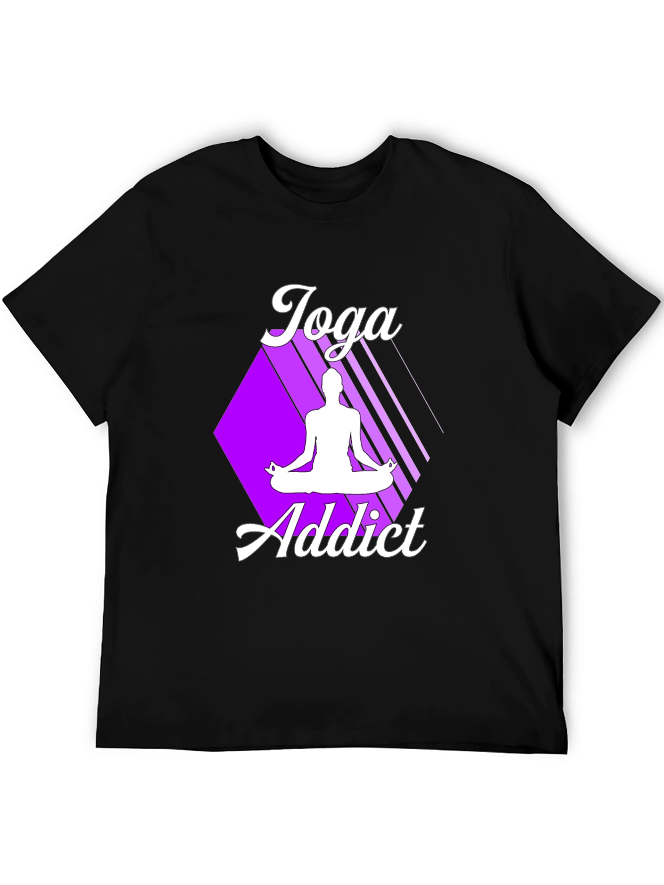 Yoga Addict Graphic Tee - Black T-Shirt