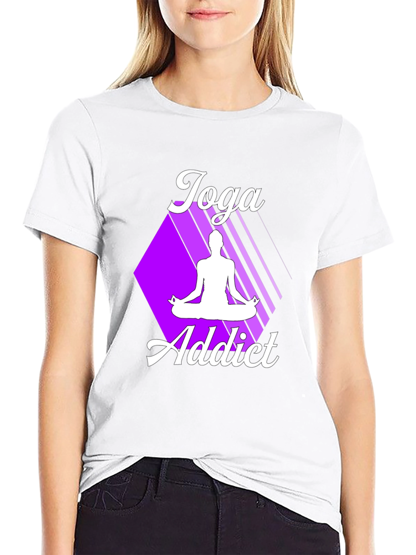Yoga Addict Graphic Tee - Black T-Shirt