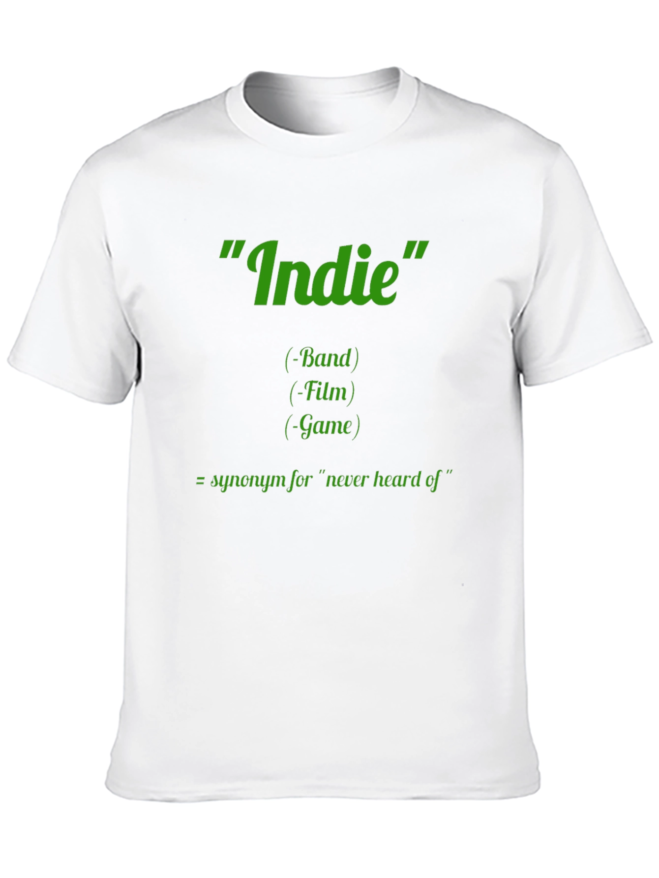 Indie Definition Graphic Tee - Band Film Game