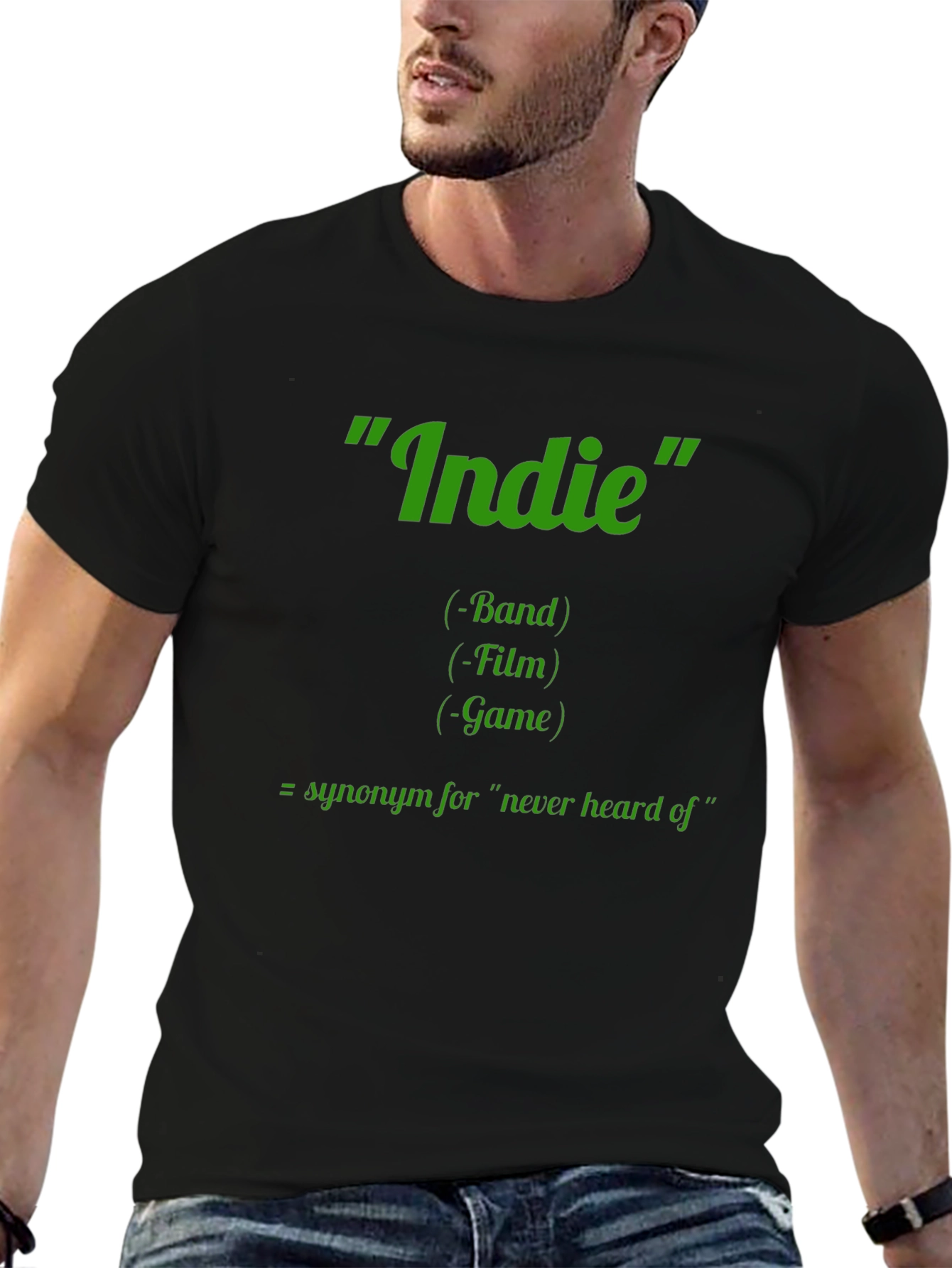 Indie Definition Graphic Tee - Band Film Game