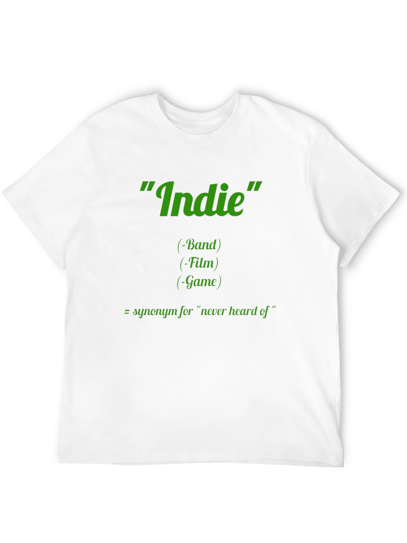 Indie Definition Graphic Tee - Band Film Game