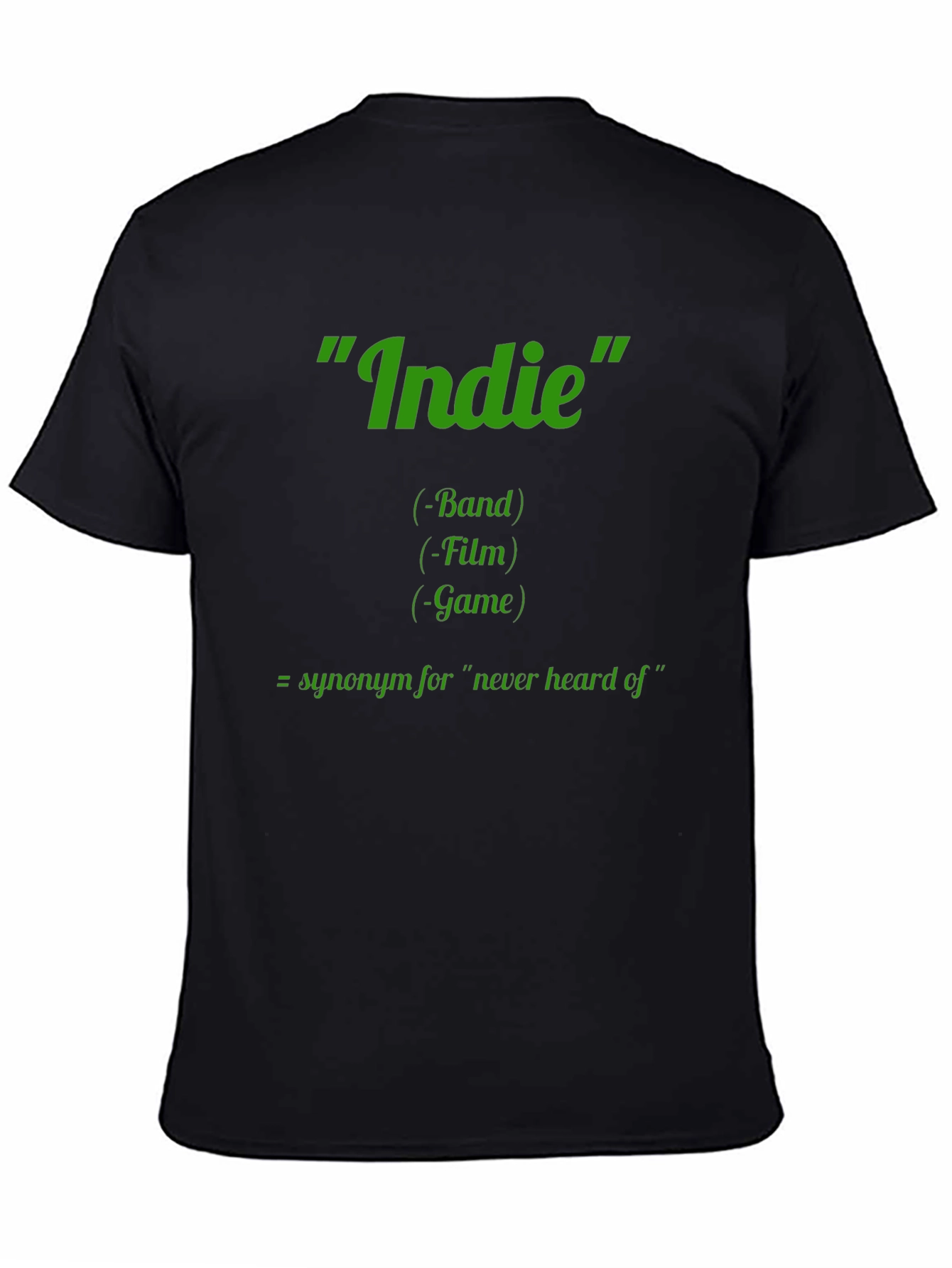 Indie Definition Graphic Tee - Band Film Game