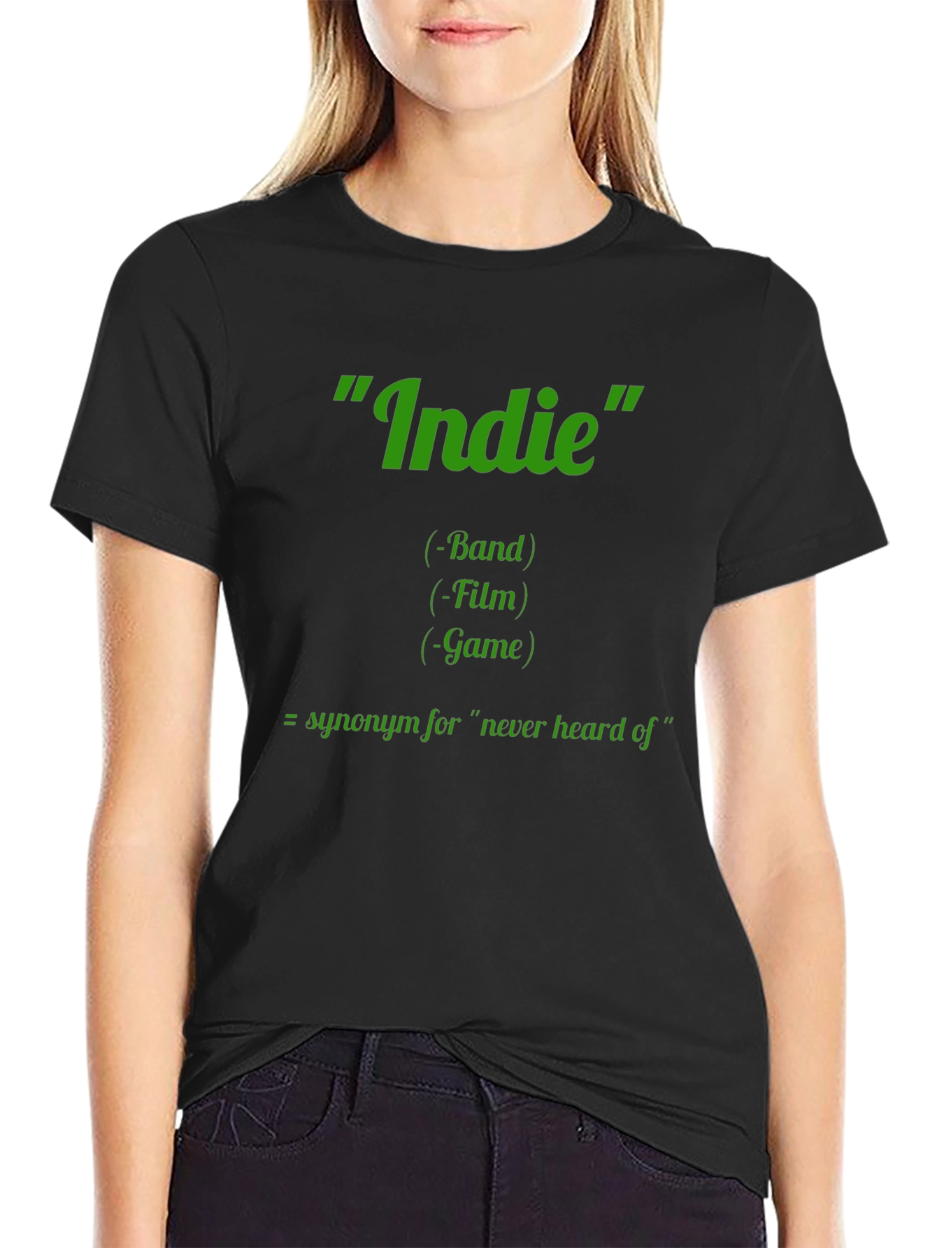 Indie Definition Graphic Tee - Band Film Game